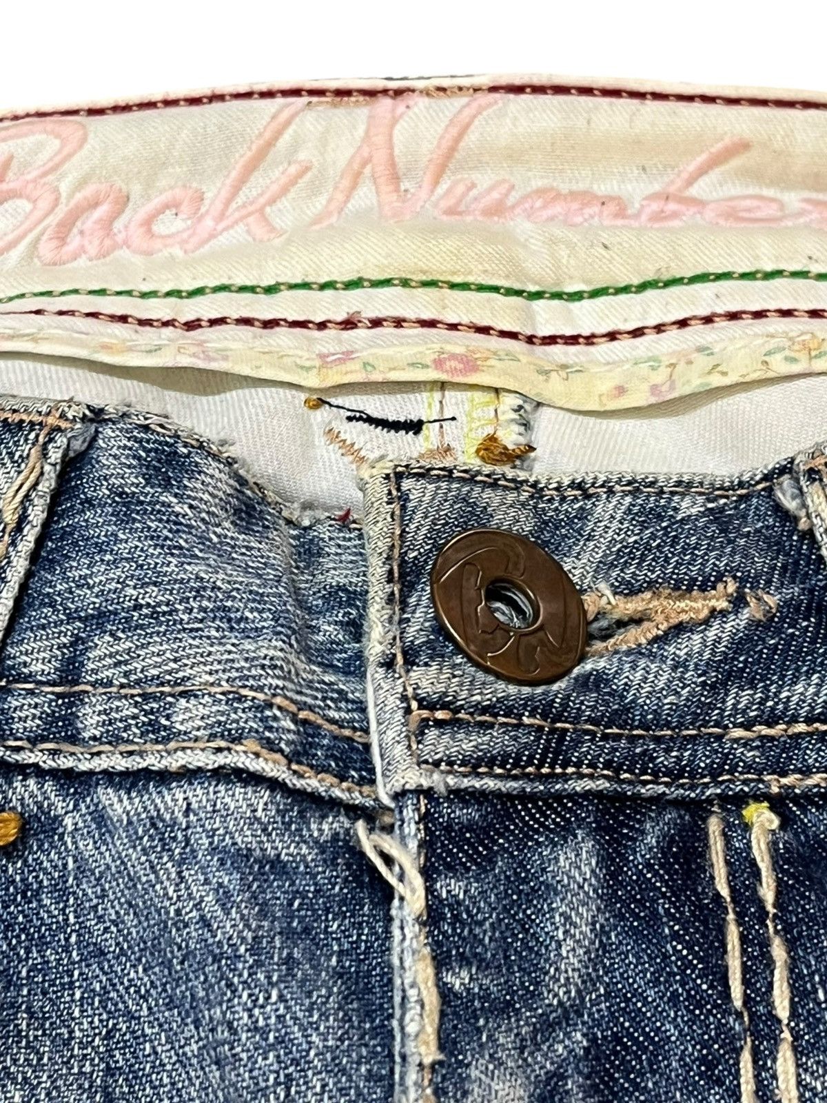 Japanese Brand Vintage Back Number Flare Bootcut Denim Size US 30 / EU 46 - 6 Thumbnail