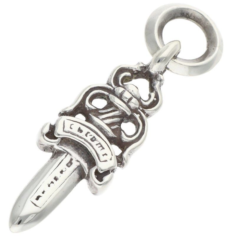 Chrome Hearts RHODIUM Chrome Hearts Necklace Dagger Zipper Charm