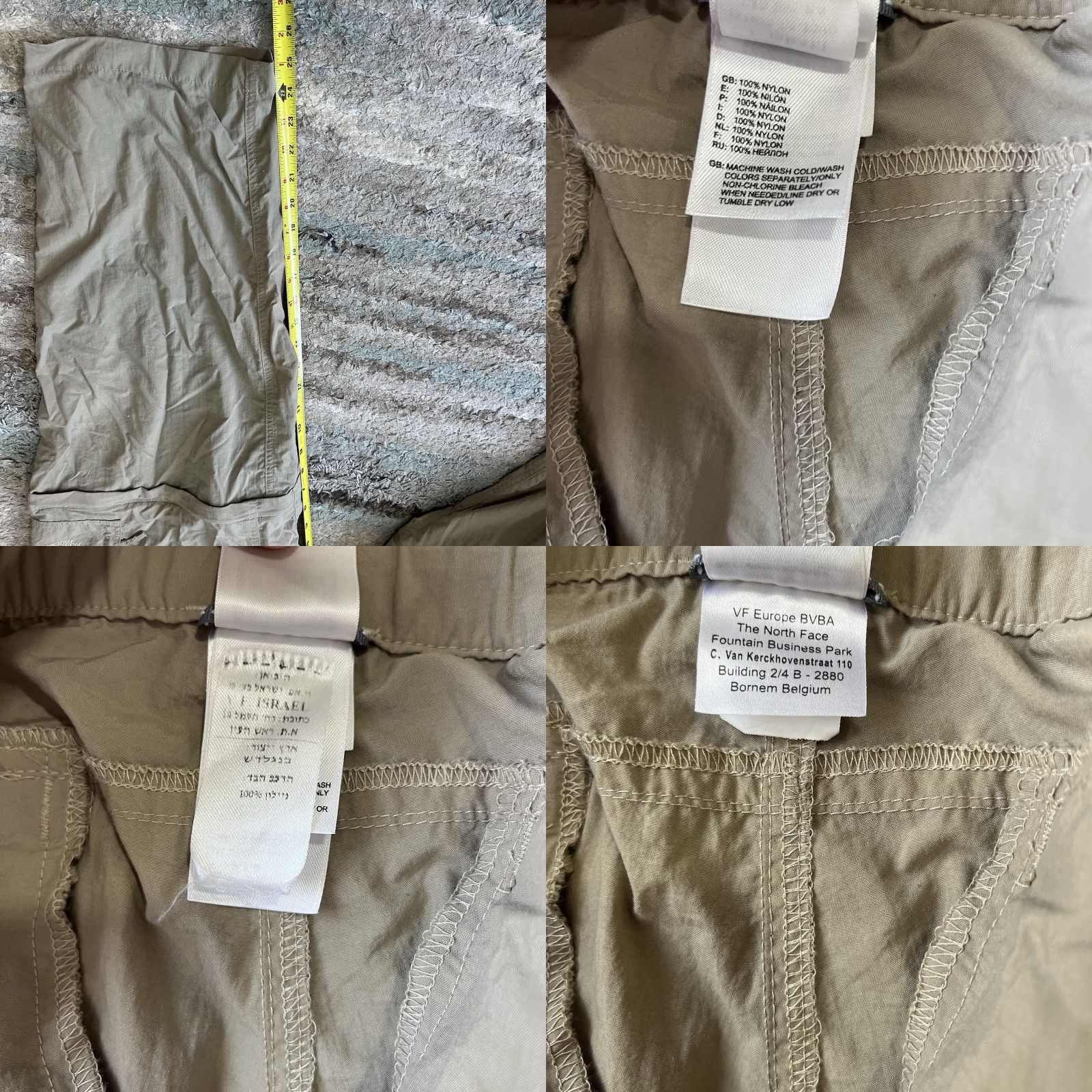 The North Face The North Face Cargo Pants Mens XL Beige Convertible Nylon Hiking Size US 36 / EU 52 - 8 Thumbnail