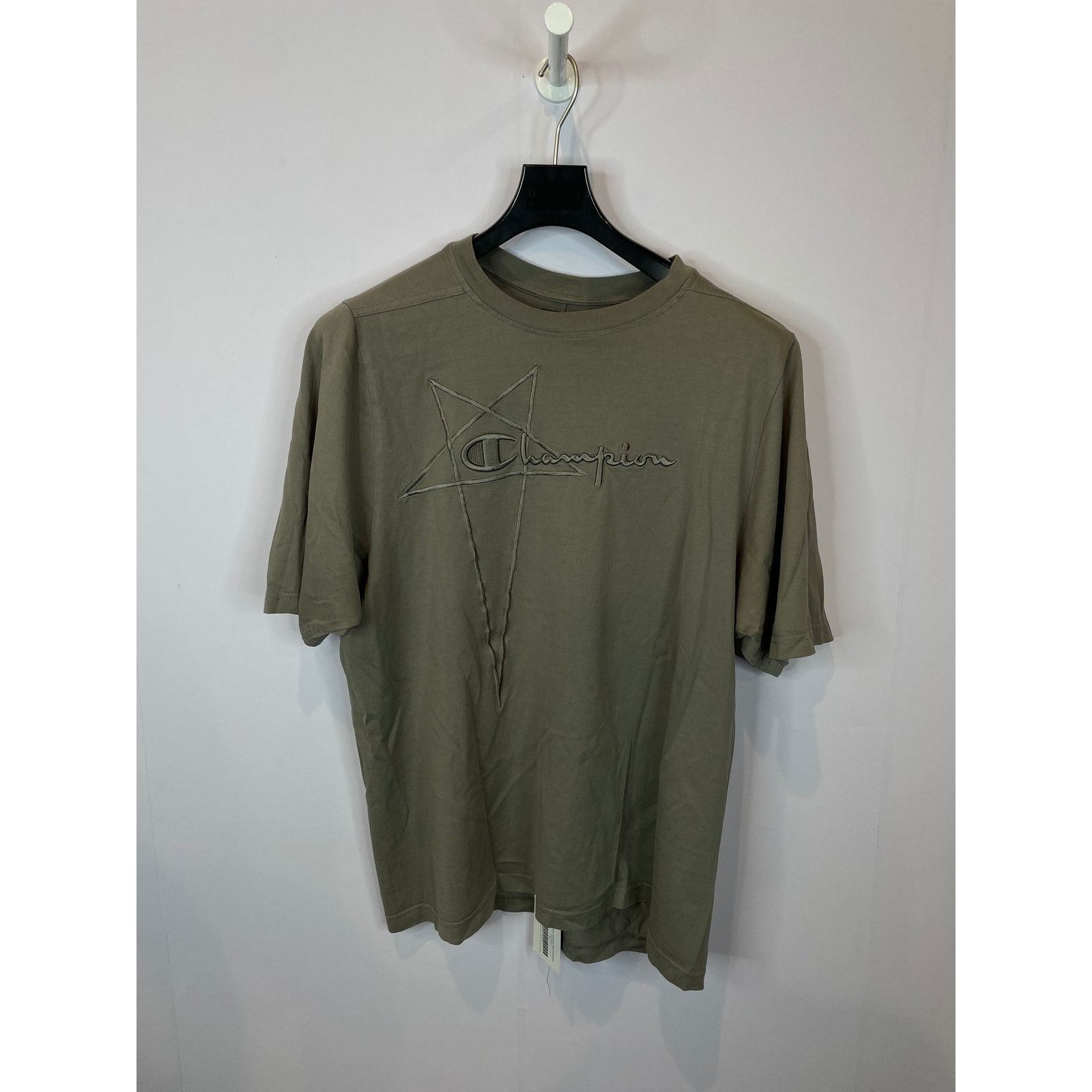 Rick Owens Rick Owens Champion Tee Grey Used Small Size US S / EU 44-46 / 1 - 2 Thumbnail