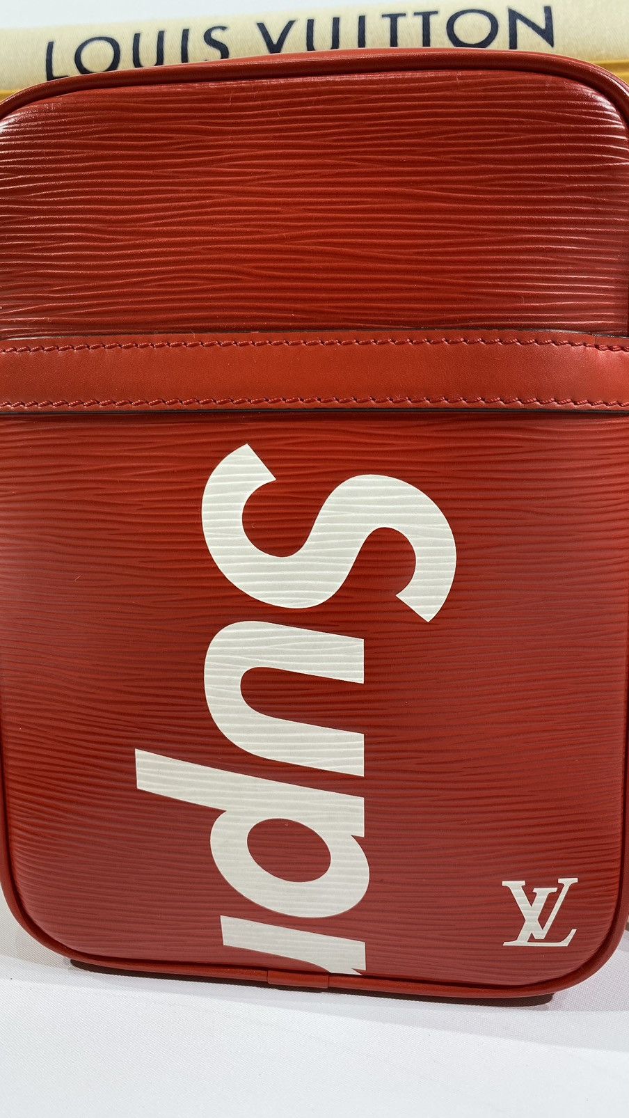 Louis Vuitton × Supreme Louis Vuitton X Supreme Danube PM EPI Leather Cross Body Bag Size ONE SIZE - 3 Thumbnail