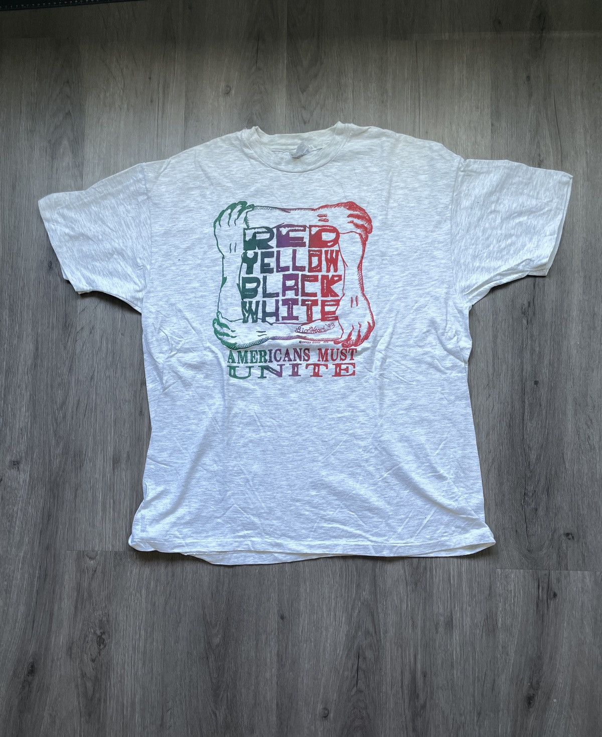 Hanes Vintage 90’s Hanes “American Unity” Graphic T-shirt (Sz. XL) Size US XL / EU 56 / 4 - 1 Thumbnail