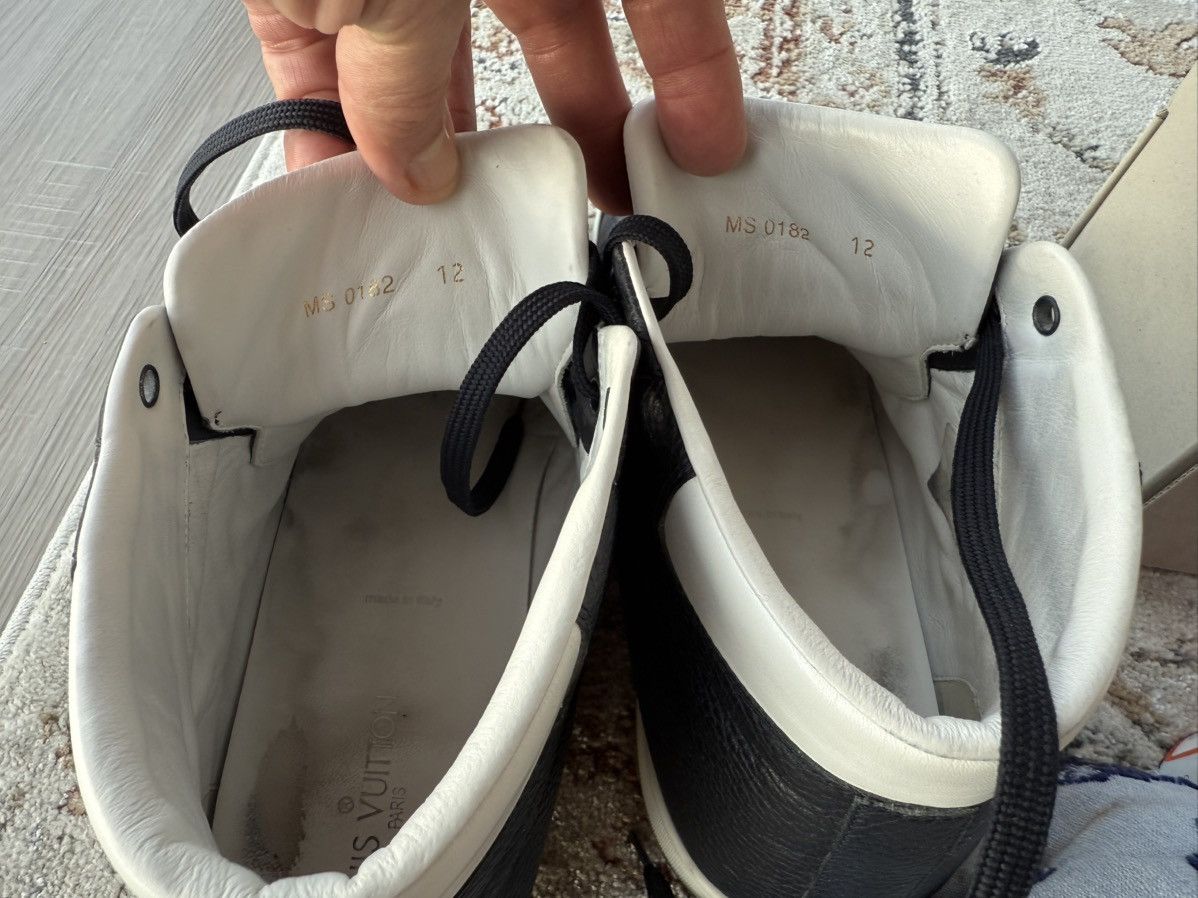 Louis Vuitton Louis Vuitton high top leather sneakers Size US 12 / EU 45 - 11 Thumbnail