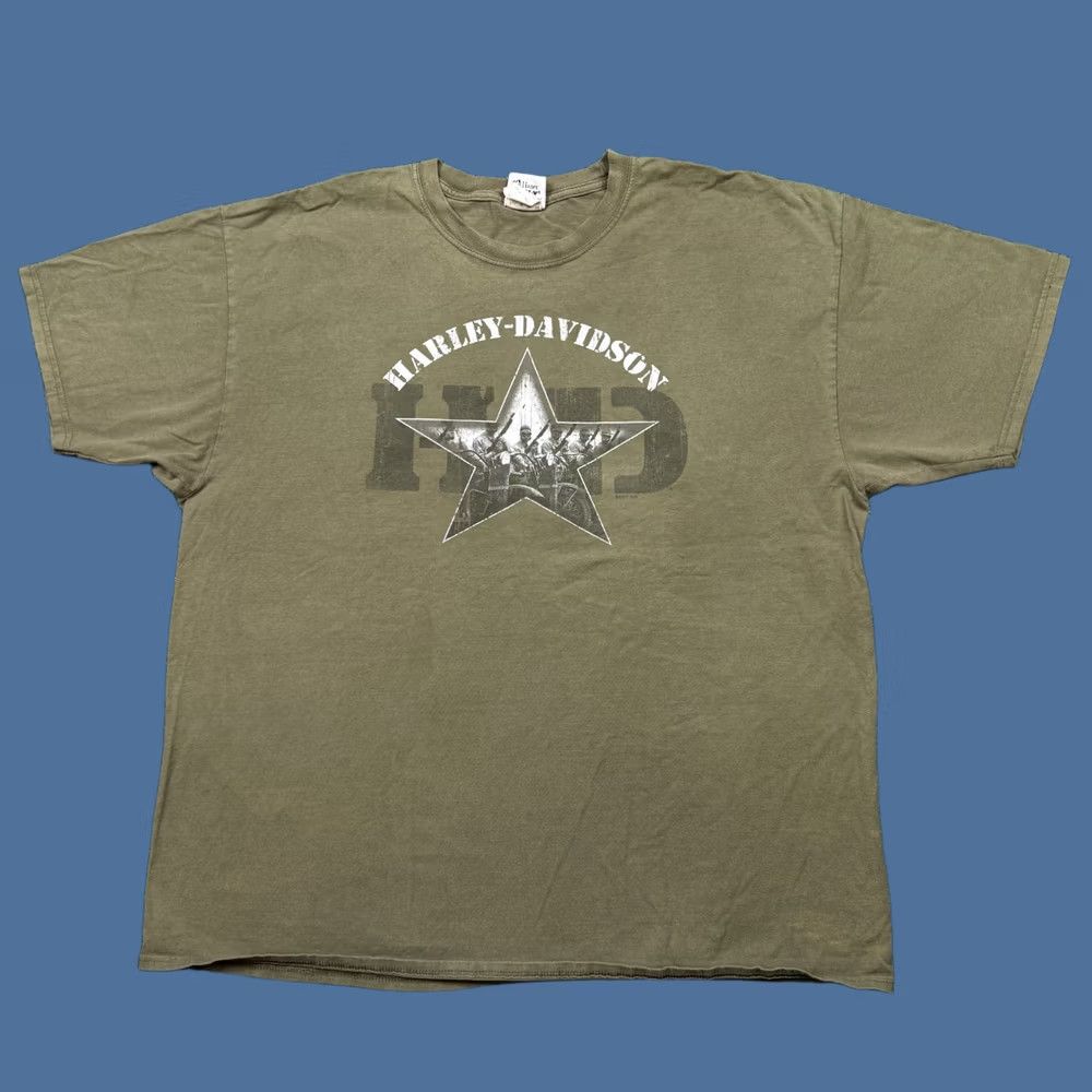 Harley Davidson Vintage Harley Davidson Shirt Men's Size 2XL Green Y2k Graphic Short Sleeve Size US L / EU 52-54 / 3 - 1 Thumbnail