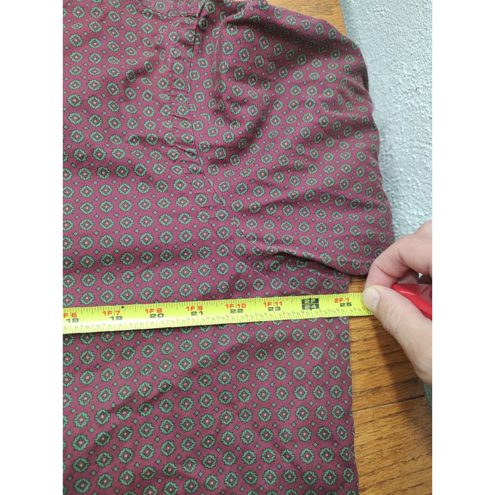 Ralph Lauren Ralph Lauren Polo Shirt Mens XL Red Geometric Button Down Pocket Size US XL / EU 56 / 4 - 7 Thumbnail