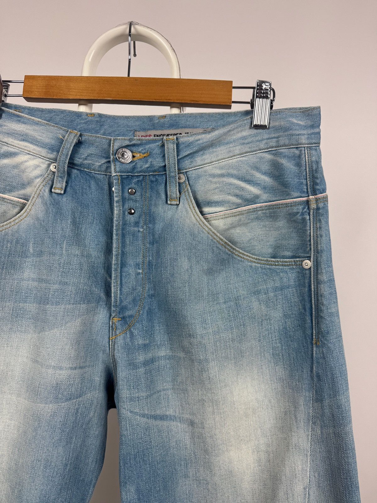 Levi's Vintage Levis Engineered Twisted Seams Buckle Back Tag Denim Size US 32 / EU 48 - 14 Thumbnail