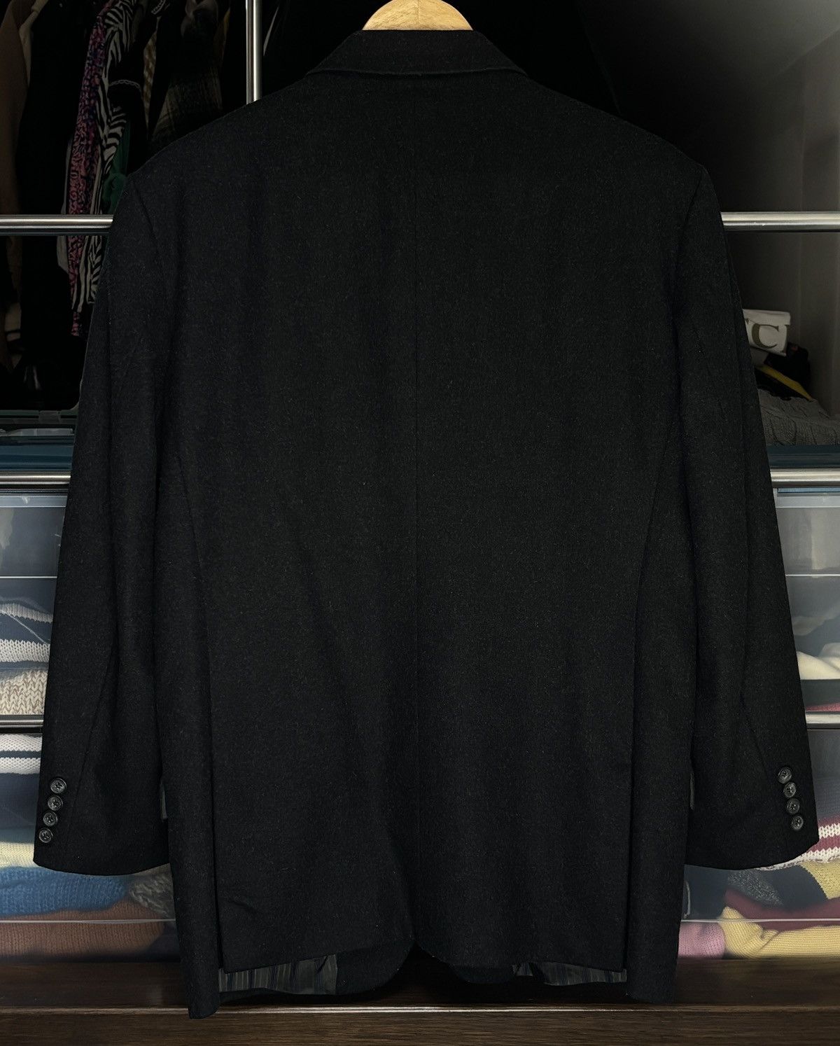 Dolce & Gabbana Dolce & Gabbana Vintage Dark Gray Wool Blazer Jacket Size US L / EU 52-54 / 3 - 4 Thumbnail