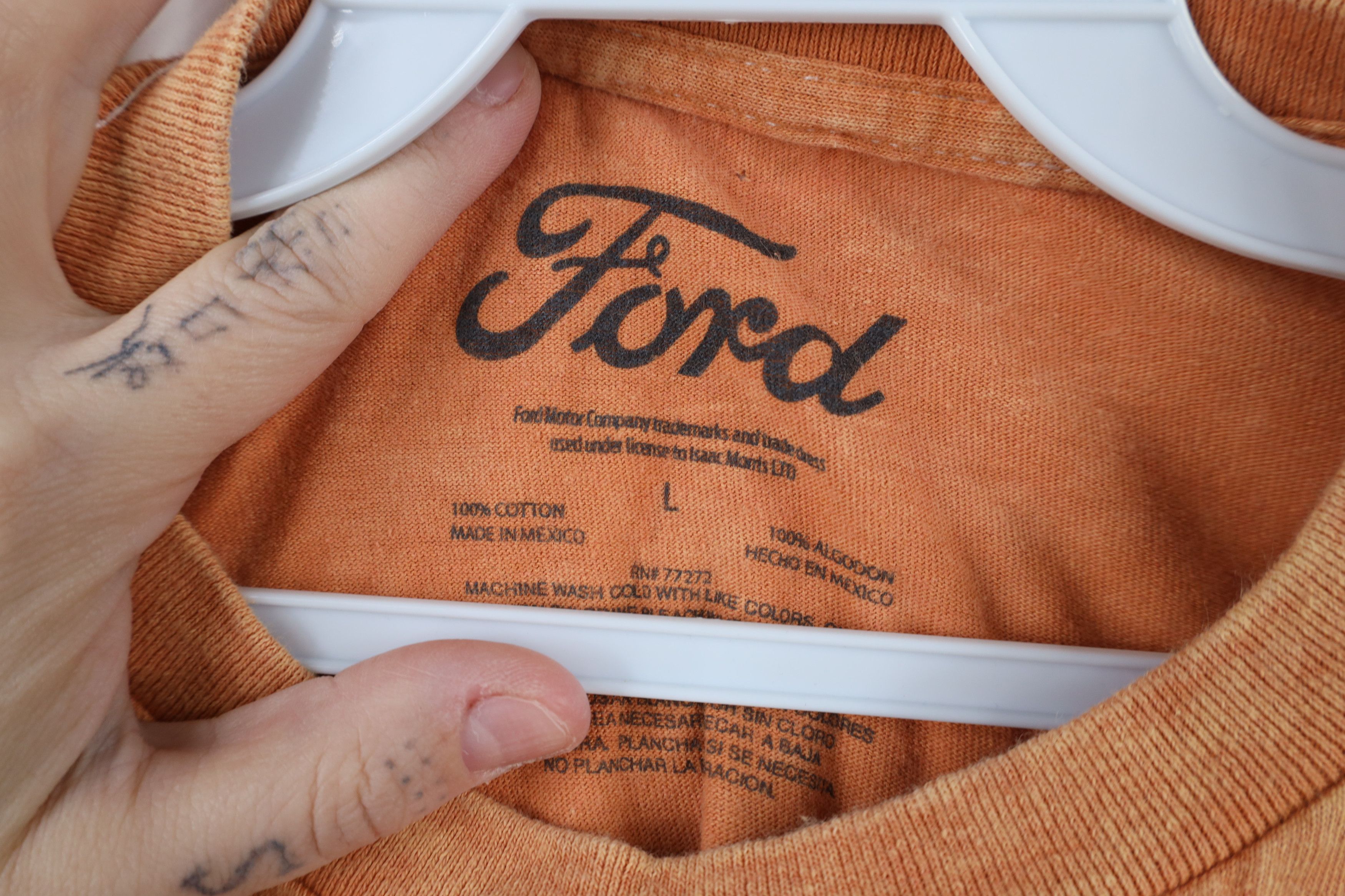 Vintage Retro Y2K Sunset Sunflower Ford Truck Cropped T-Shirt Orange Size L / US 10 / IT 46 - 10 Thumbnail