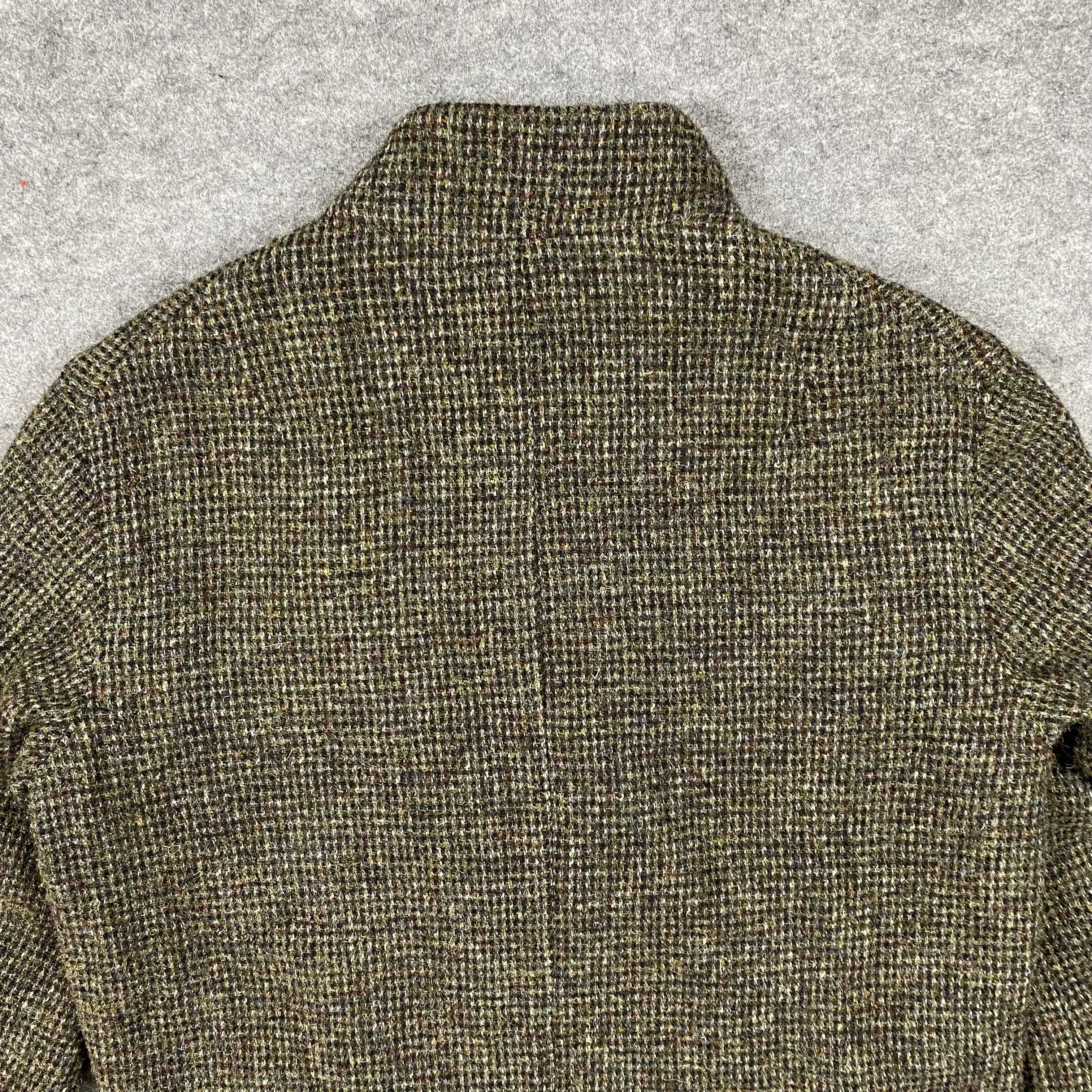 Harris Tweed BLUE WORK TOMORROWLAND Harris Tweed Wool Bomber Jacket-J551 Size US M / EU 48-50 / 2 - 10 Thumbnail