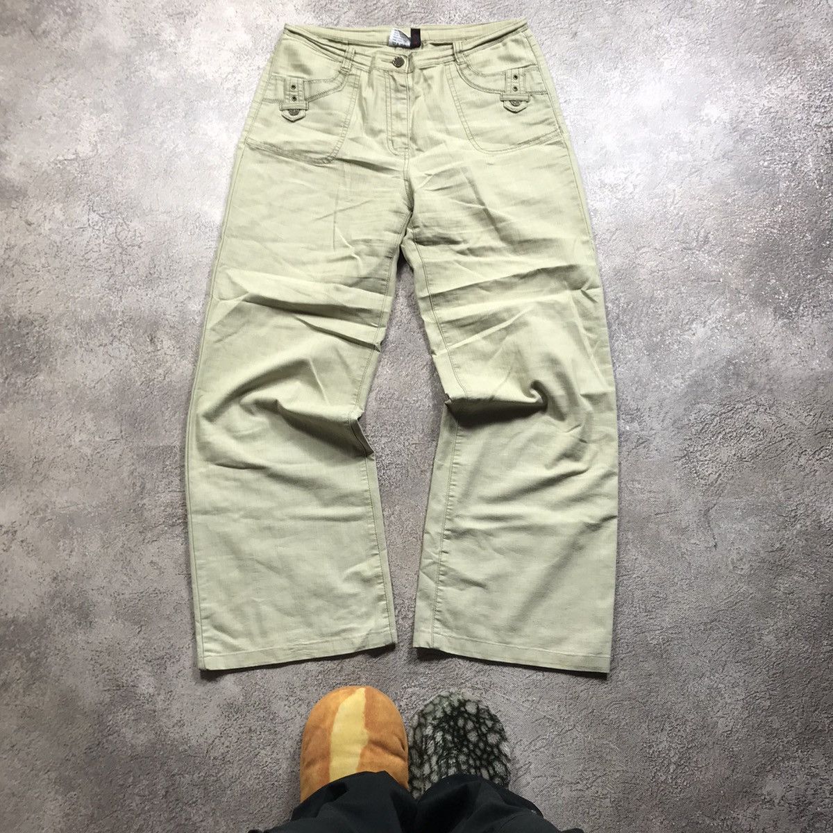 Vintage Y2K Baggy Distressed Cargo Pants Tactical Streetwear Logo 30 Size 30" / US 8 / IT 44 - 2 Thumbnail