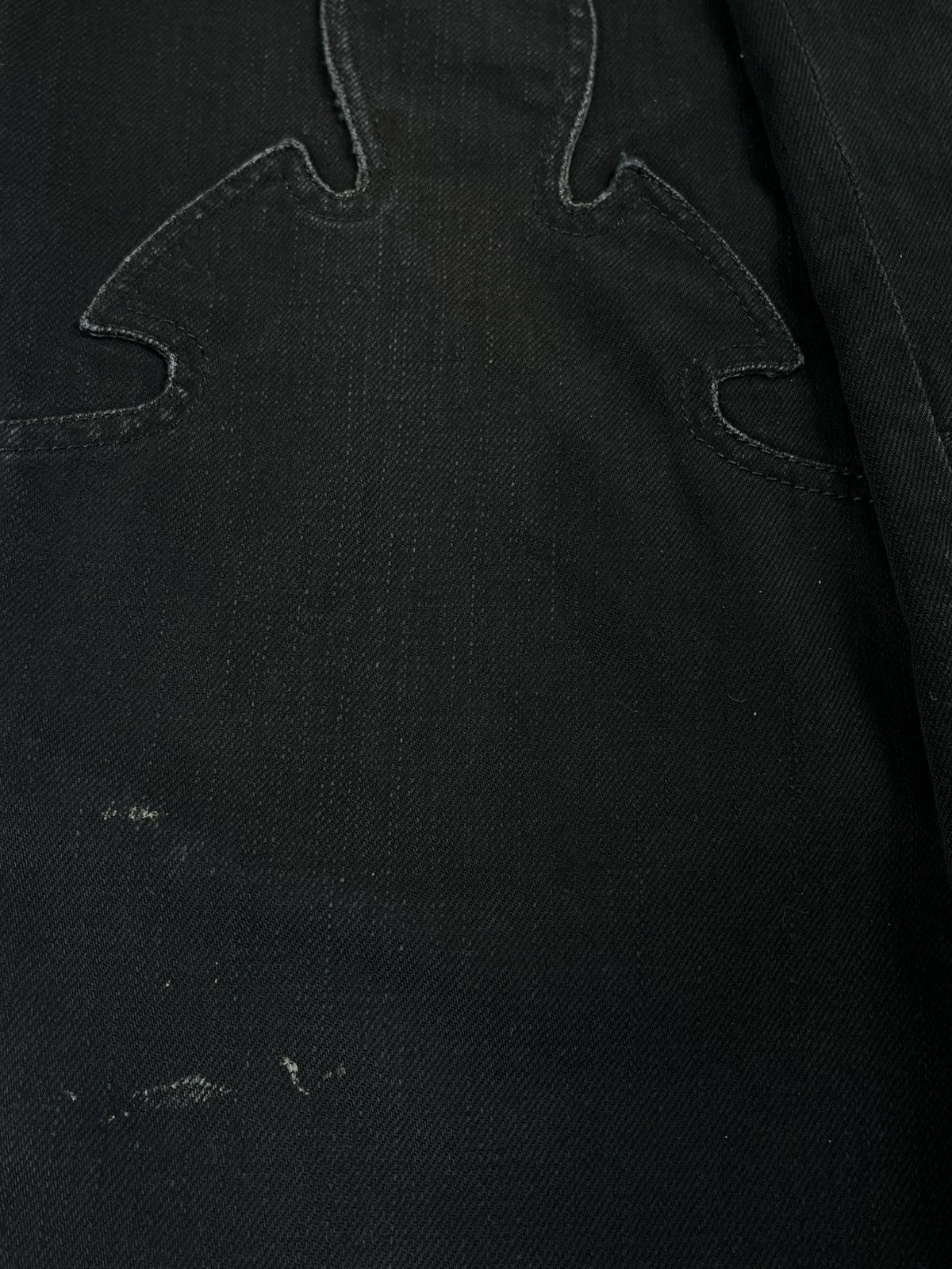 Chrome Hearts Chrome Hearts Le Fleur Knee Silver Bootcut Denim Jeans Size US 32 / EU 48 - 14 Thumbnail
