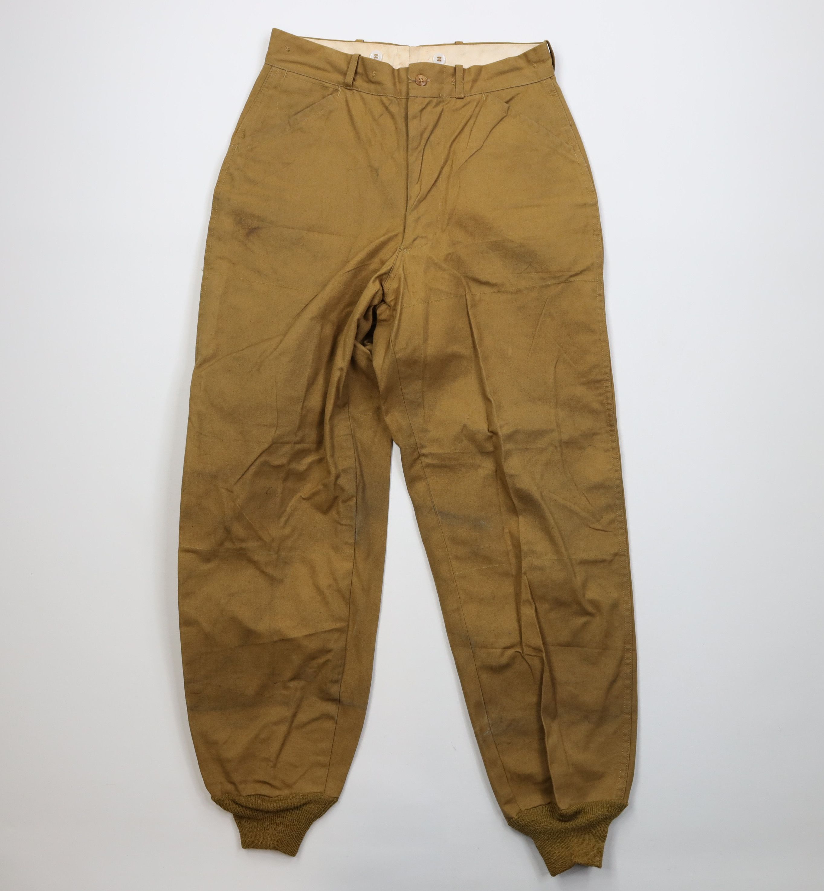Vintage Vintage 50s 60s Canvas Hunting Cuffed Joggers Pants USA Size US 30 / EU 46 - 1 Thumbnail
