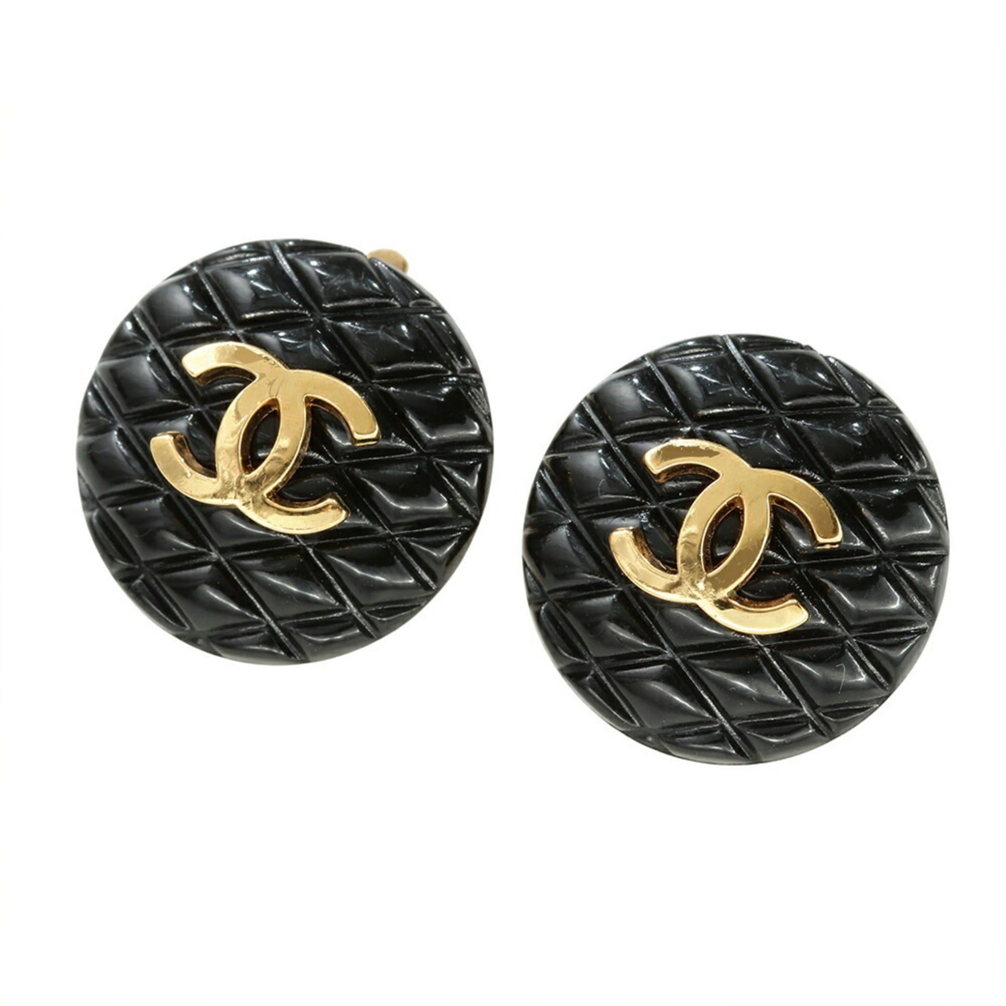 Chanel Chanel Coco Mark Earrings 94P Matelassé Size ONE SIZE - 1 Thumbnail