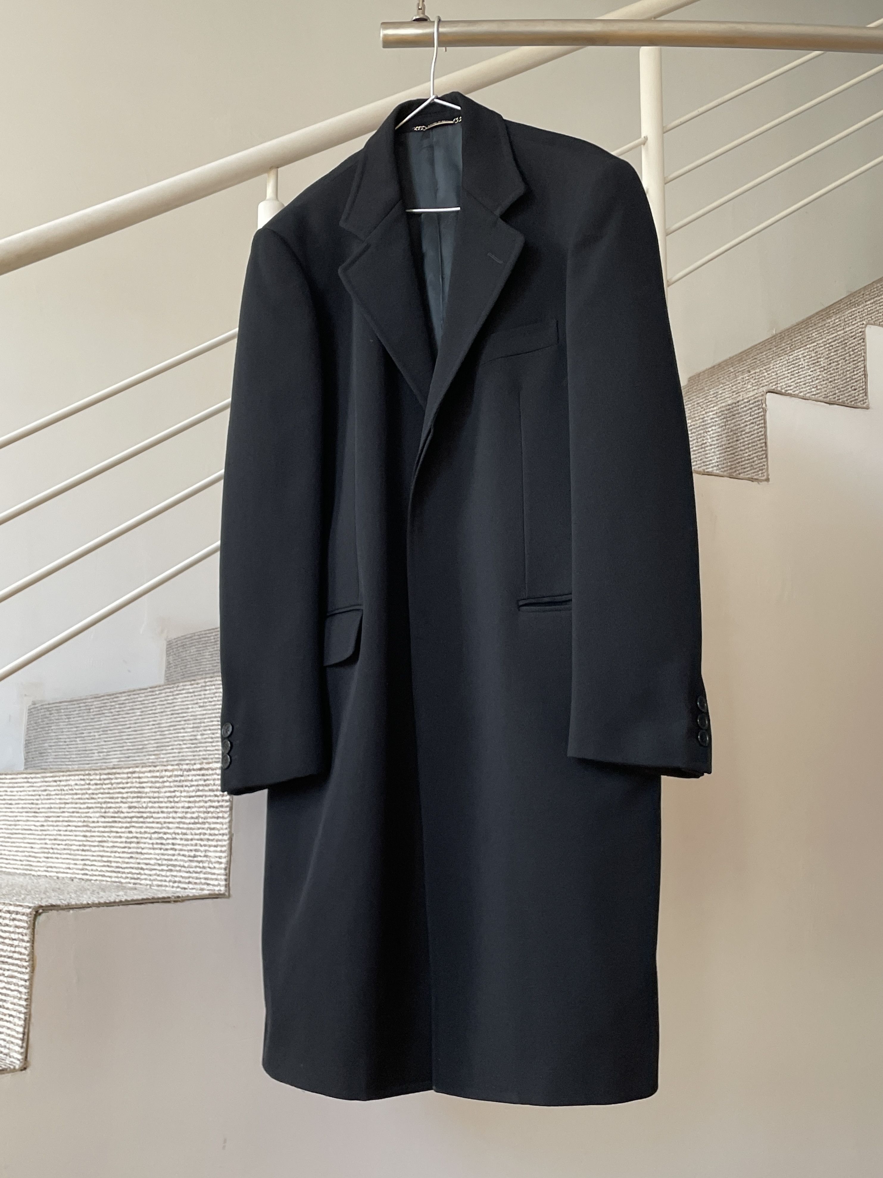 Dolce & Gabbana DOLCE GABBANA Coat Jacket Wool Trench 90s Vintage A8316 Size US XL / EU 56 / 4 - 1 Thumbnail