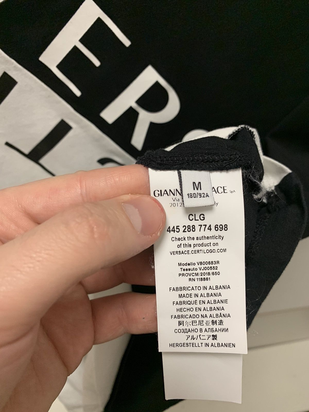 Versace Versace collection big logo striped t-shirt M sz Size US M / EU 48-50 / 2 - 7 Thumbnail