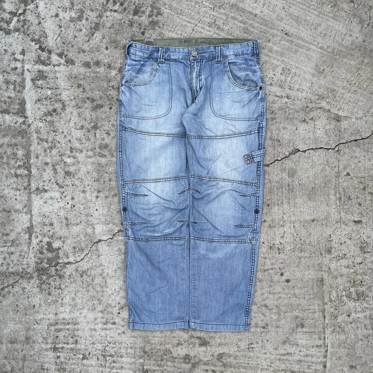 Le Grande Bleu (L.G.B.) Vintage Japanese Style GDSLS Crazy Fit Jeans Double Knee Size US 32 / EU 48 - 3 Thumbnail