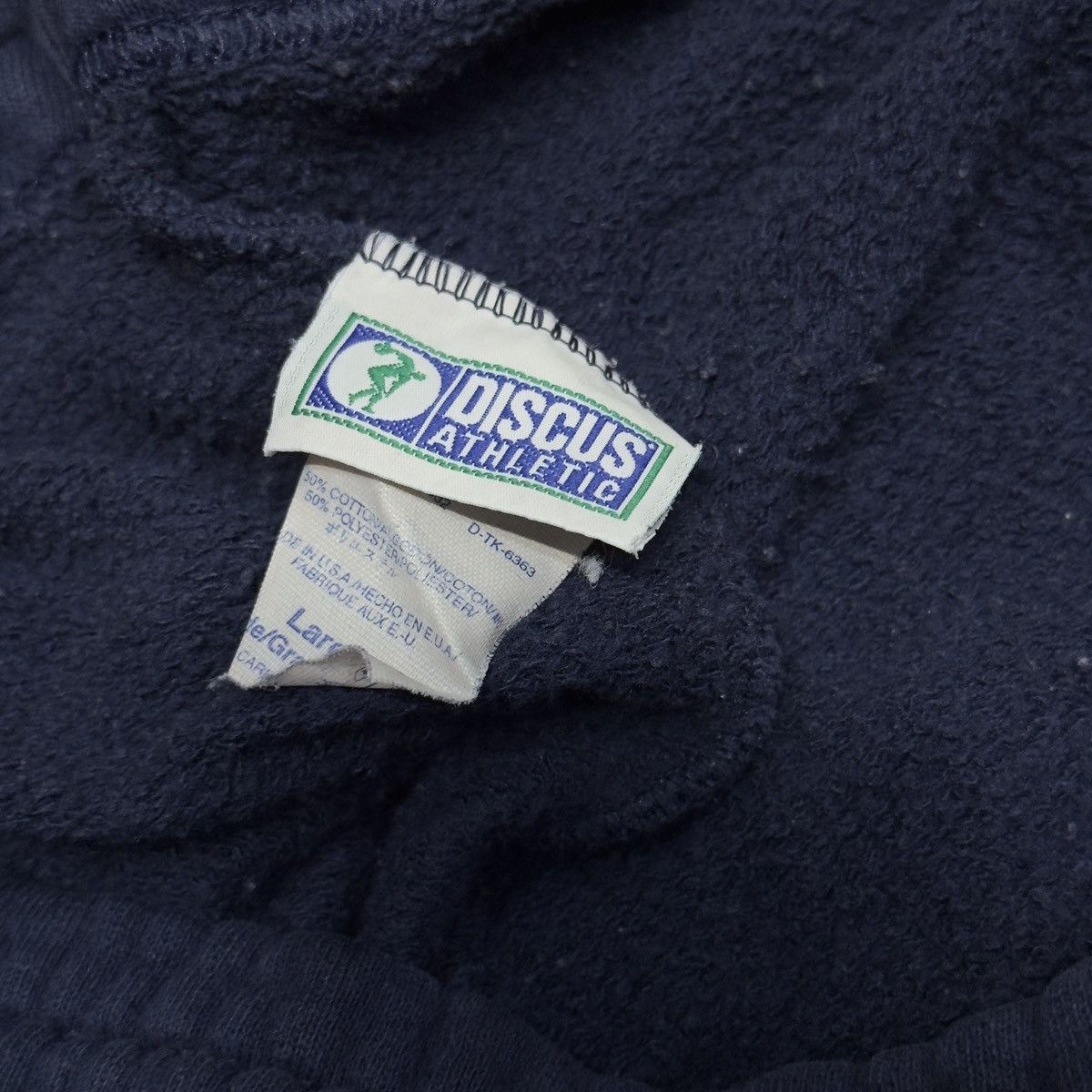 Vintage 90s Navy Blue Faded Sweatpants ERD Grunge Chrome Size US 40 / EU 56 - 3 Thumbnail