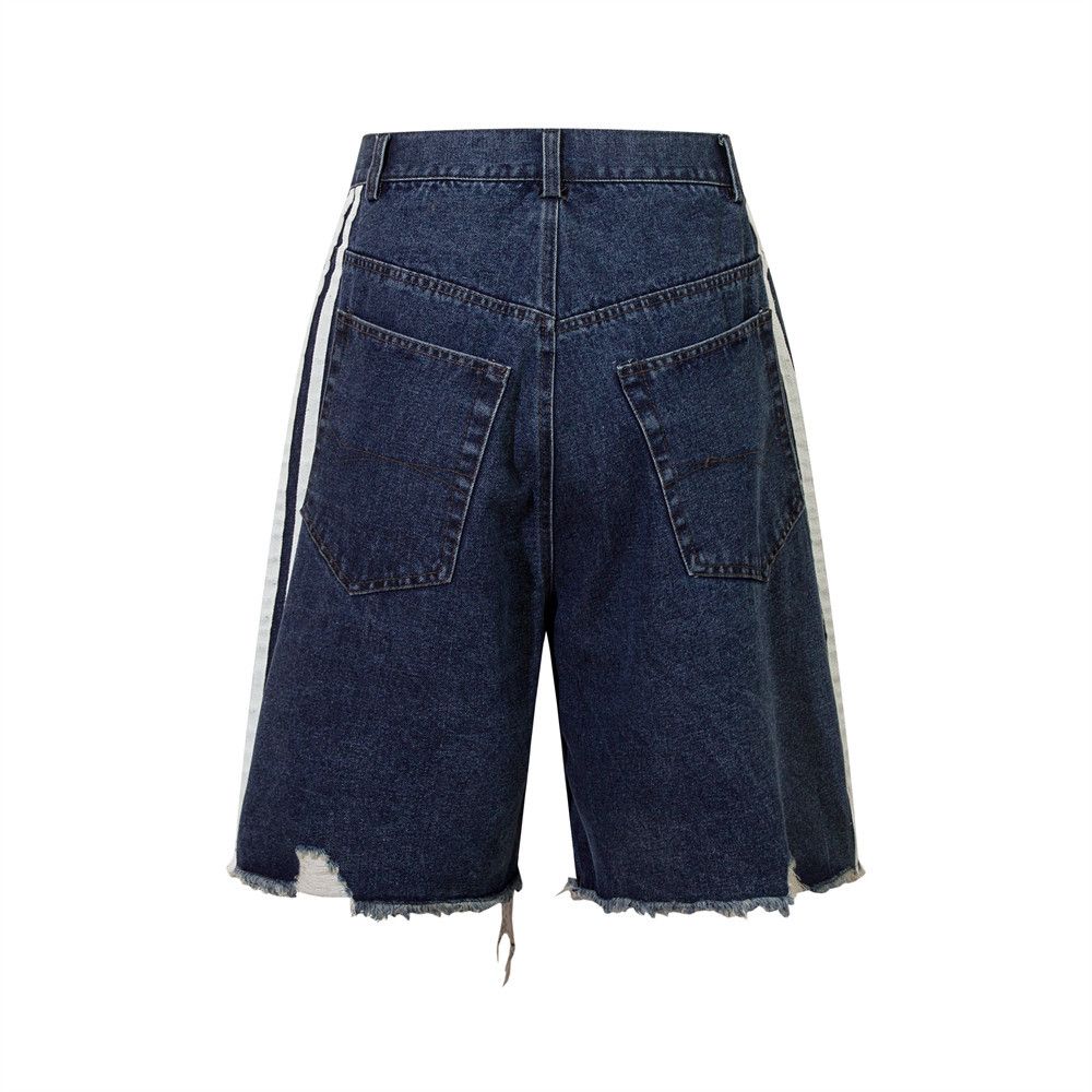 Japanese Brand × Vintage Washed Distressed Denim Knee-length Short Size US 32 / EU 48 - 2 Thumbnail