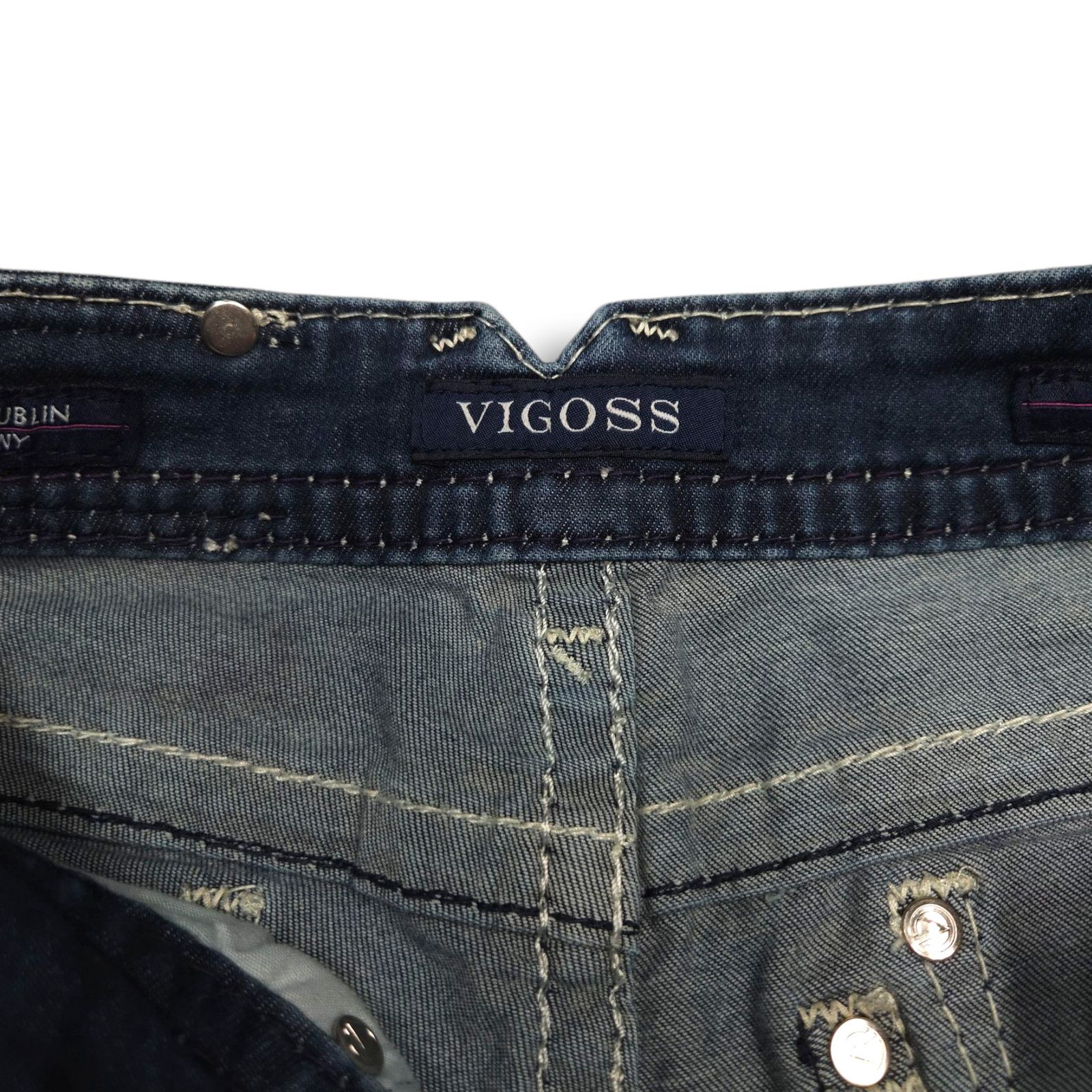 Other EUC Vigoss Dublin Low Rise Denim Skinny Jeans Sz. 1/2x31 Size 26" / US 2 / IT 38 - 6 Thumbnail