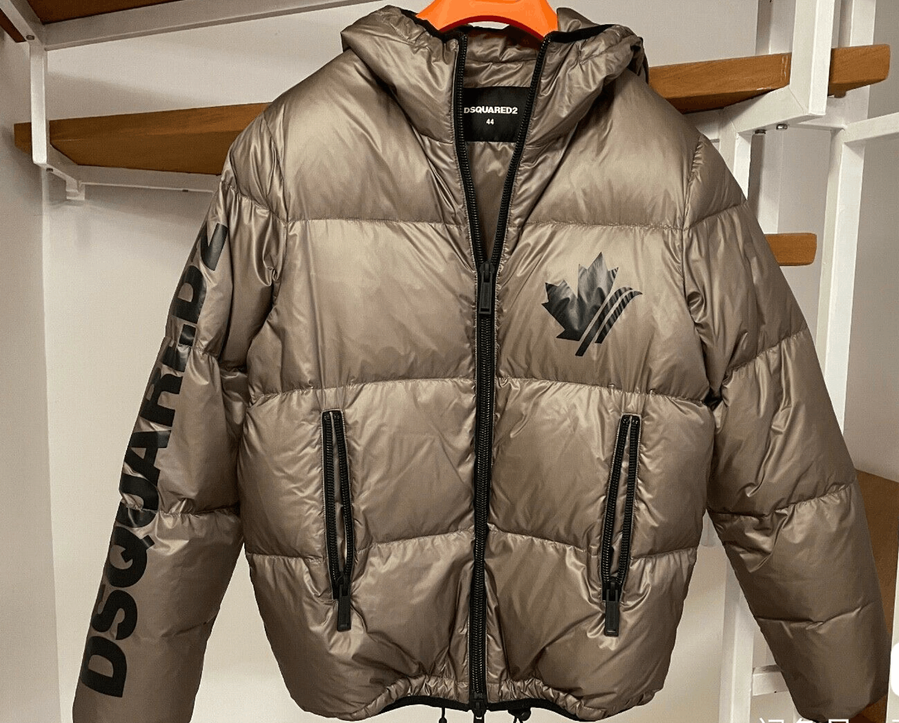 Dsquared2 DSQUARED2 Down Jacket, Champagne, Chocolate Size 44 Size US S / EU 44-46 / 1 - 3 Thumbnail