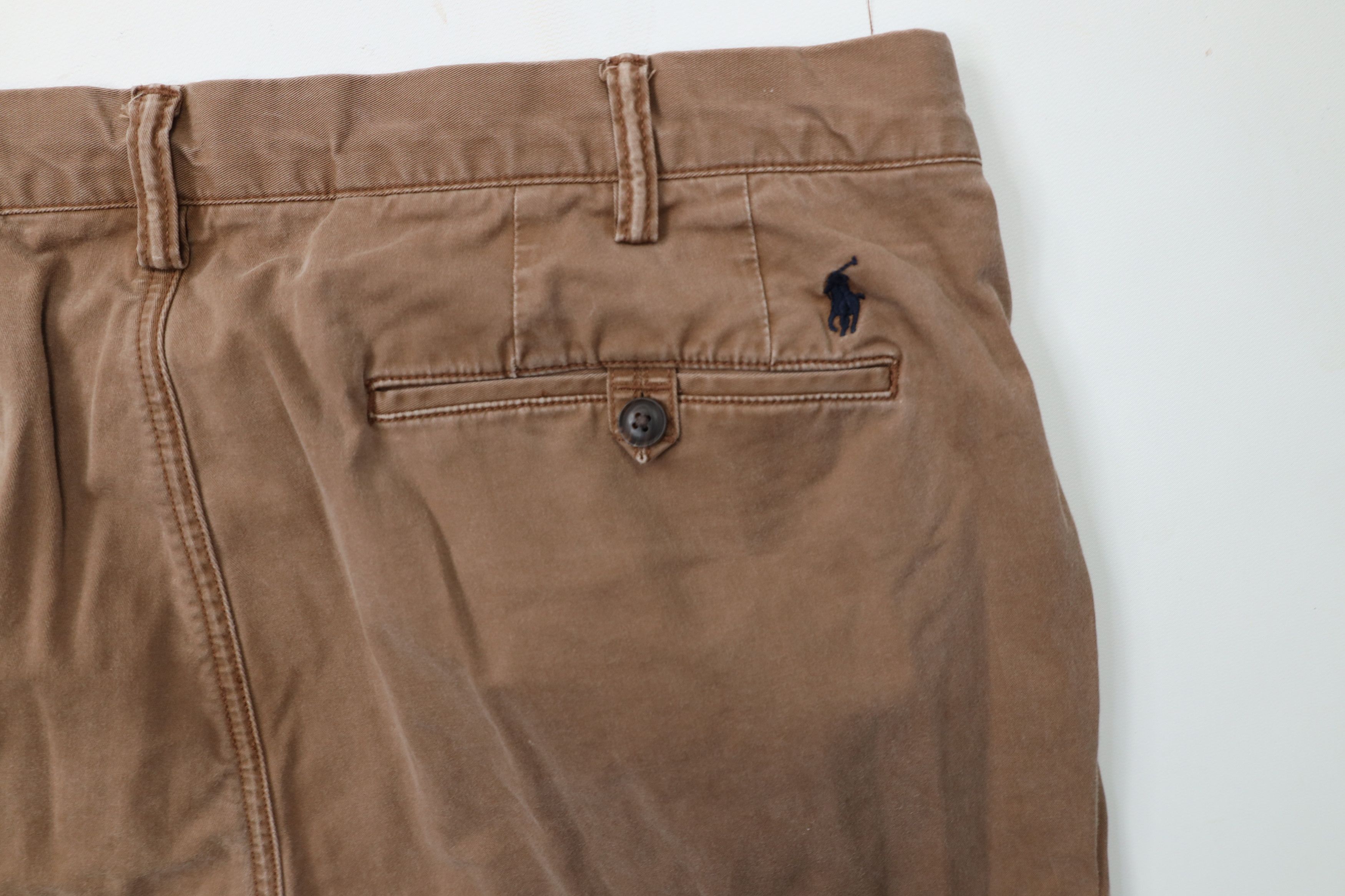Ralph Lauren × Vintage Vintage Y2K Ralph Lauren Wide Leg Stretch Chino Pants Brown Size US 38 / EU 54 - 8 Thumbnail