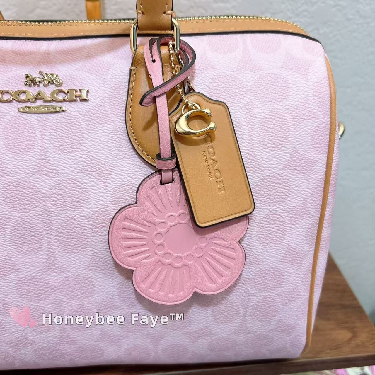 Coach Rowan Large Satchel Bag In Signature Canvas Charms CEA19 Size ONE SIZE - 9 Thumbnail
