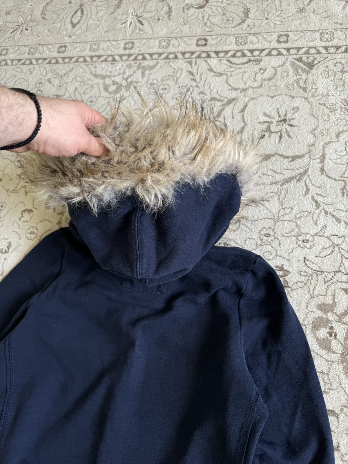 Abercrombie & Fitch Vintage y2k Abercrombie & Fitch Fur Zip Hoodie Ifsixwasnine Size L / US 10 / IT 46 - 12 Thumbnail