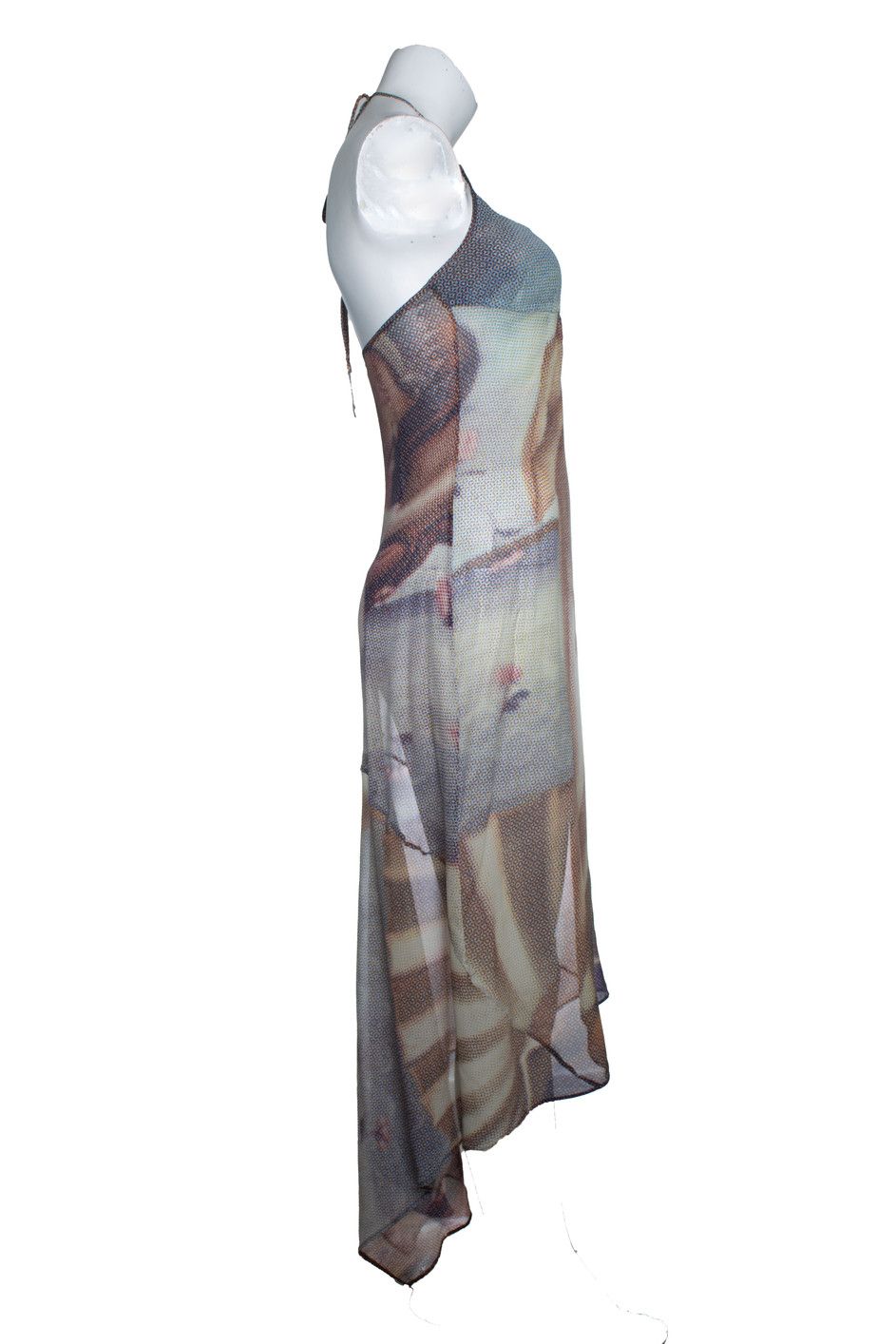 Dolce & Gabbana D&G, 1990s birth of Venus sheer silk dress Size XS / US 0-2 / IT 36-38 - 4 Thumbnail