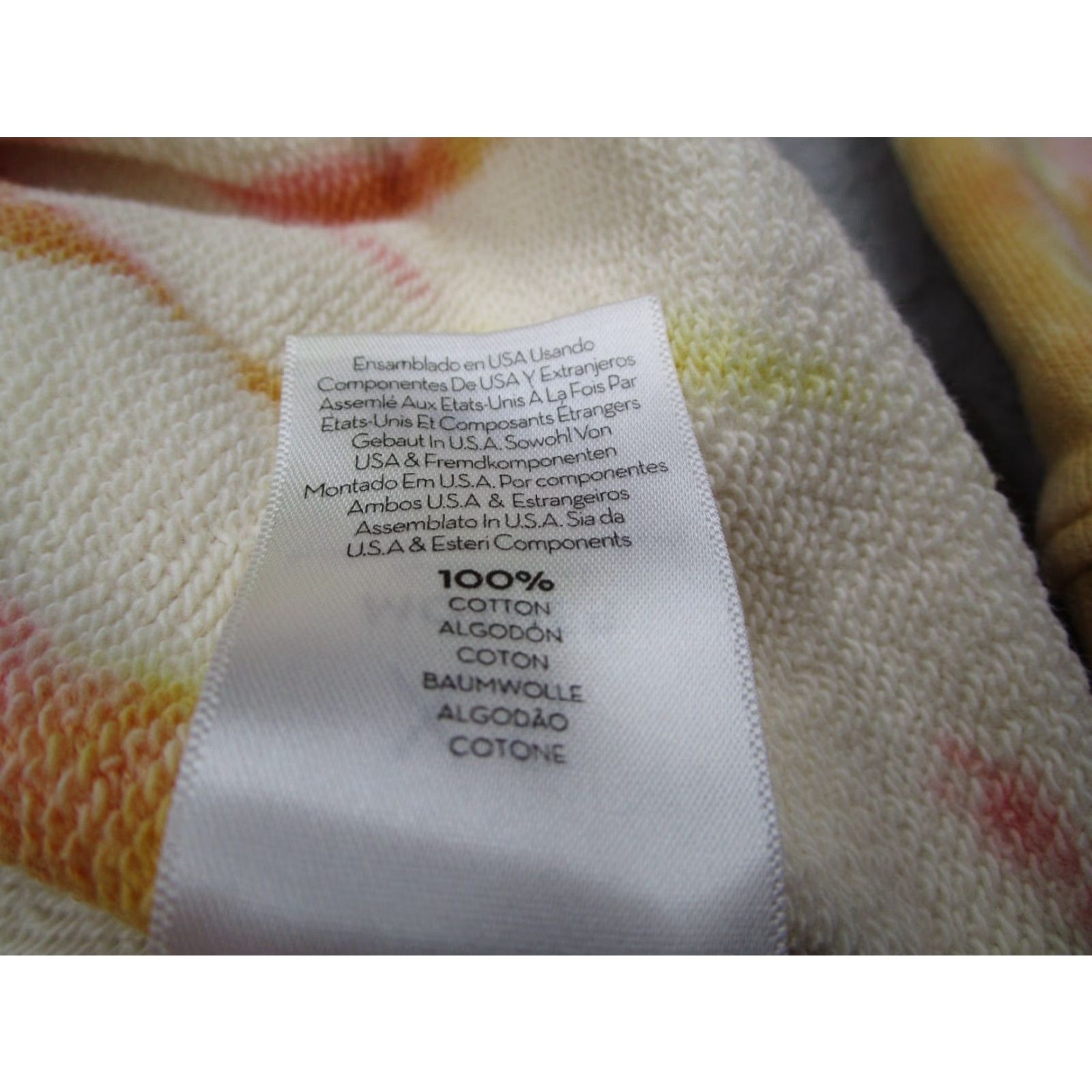 MOTHER Vintage Mother Women’s Yellow Tie Dye Sweatshirt XS Pullover Crew Neck All Seasons Casual Size XS / US 0-2 / IT 36-38 - 4 Thumbnail