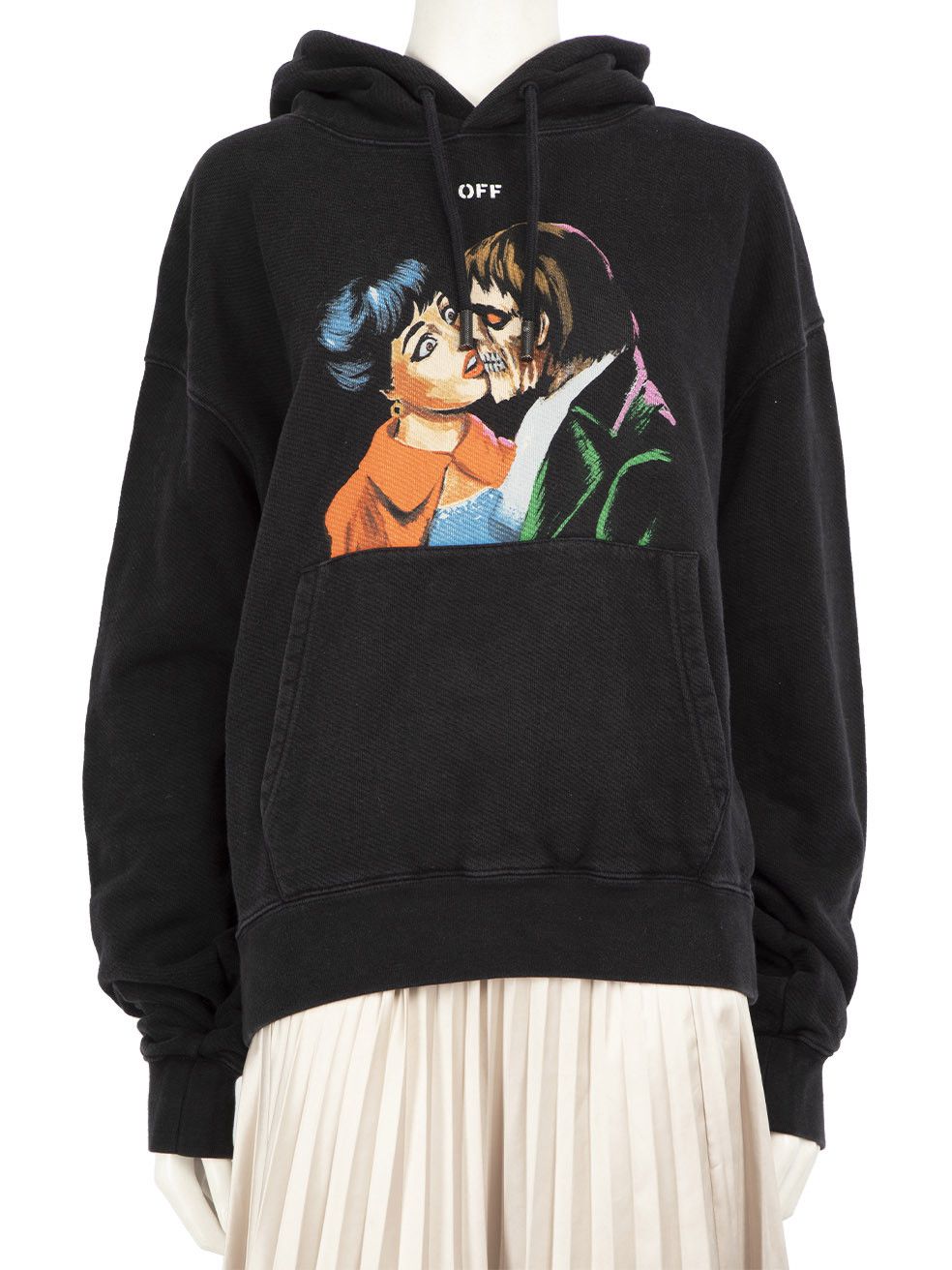 Off White Black Kiss Over Hoodie Grailed