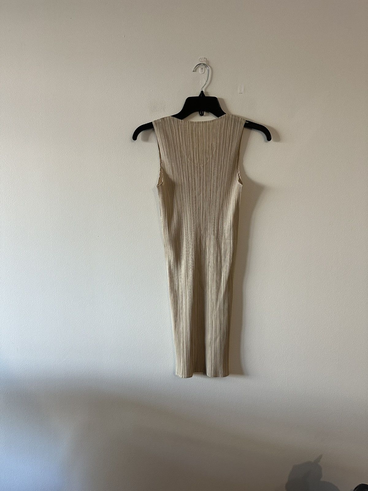 Pleats Please Issey Miyake Issey Miyake Tan Pleats Please Mini Dress Minimalist Japan Size ONE SIZE - 2 Thumbnail
