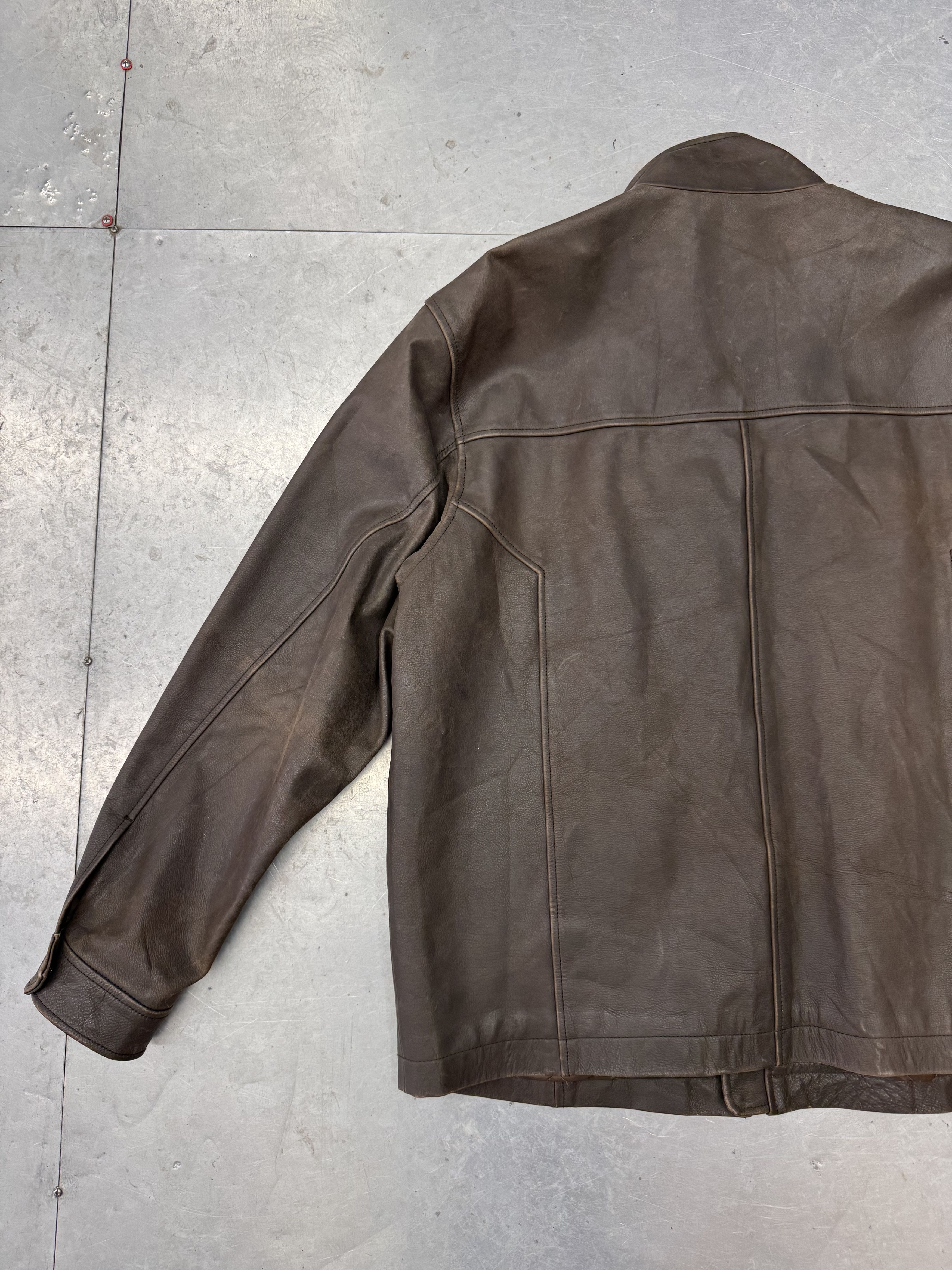 The Territory Ahead Vintage Leather Jacket Size US XL / EU 56 / 4 - 4 Thumbnail