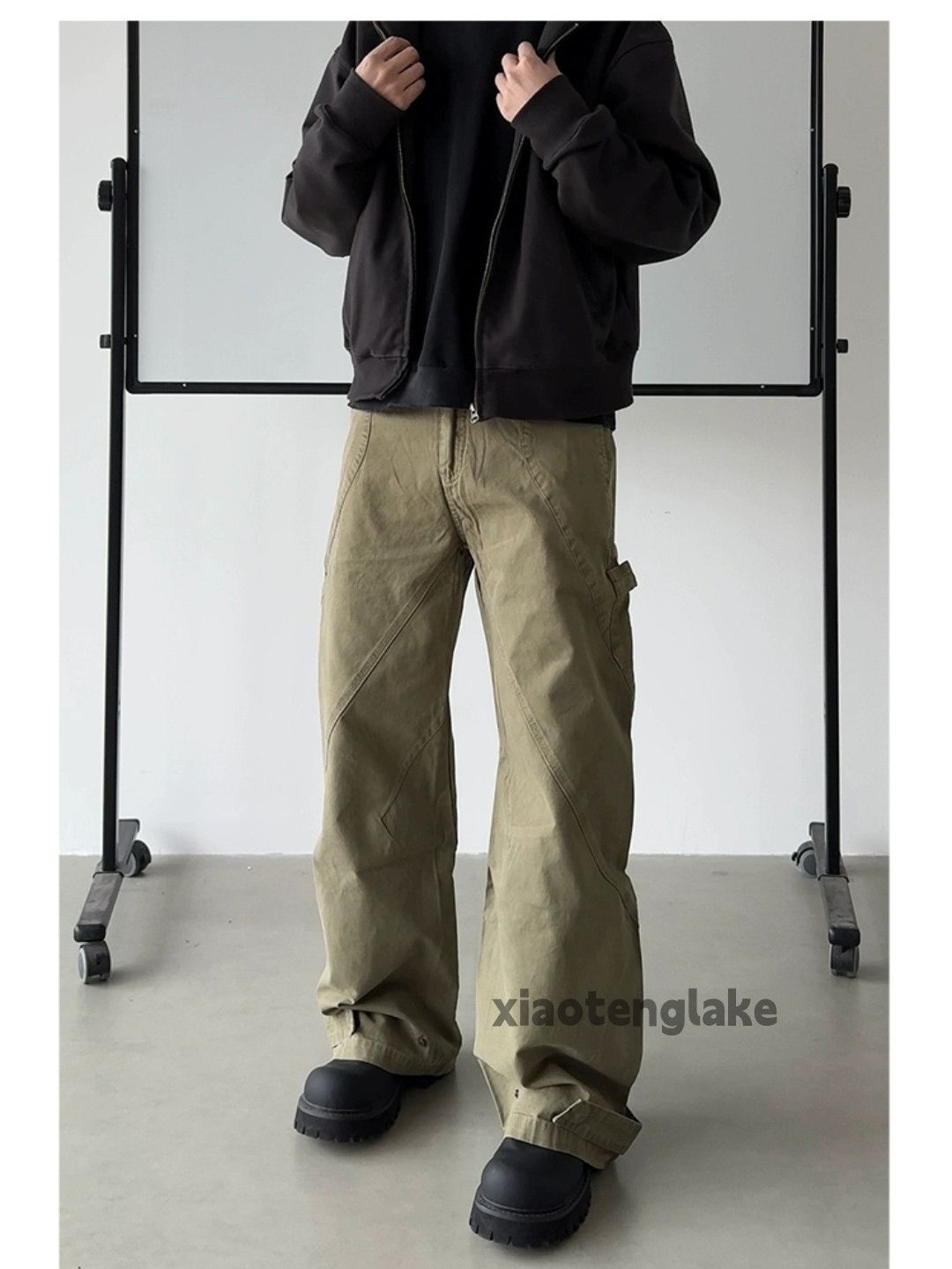 Designer × Japanese Brand × Vintage Utility skate hiphop patchwork loose baggy work pants Size US 32 / EU 48 - 3 Thumbnail