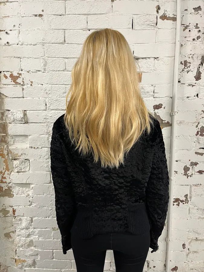 Gianfranco Ferre 2000s Gianfranco Ferré Black Textured Hybrid Black Jacket Size XS / US 0-2 / IT 36-38 - 3 Thumbnail