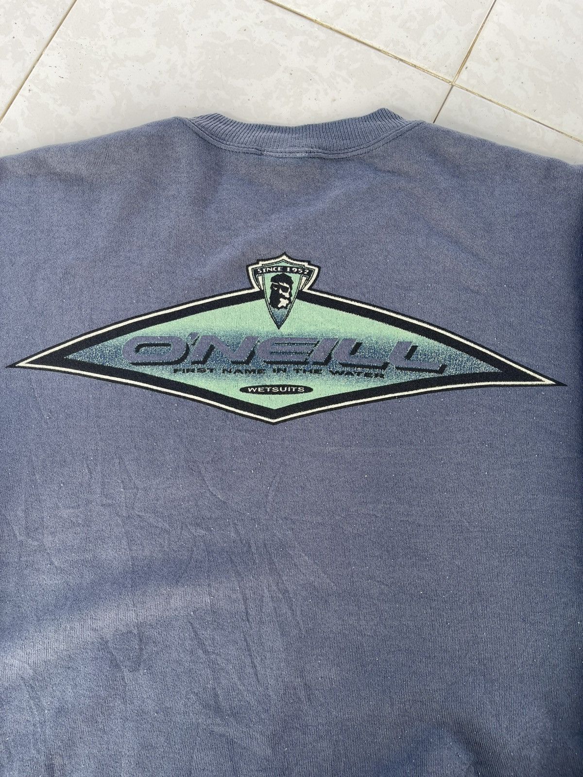 O'Neill Vintage 90's O'neill Surfing Disstresed Design Sweatshirt Size US L / EU 52-54 / 3 - 12 Thumbnail