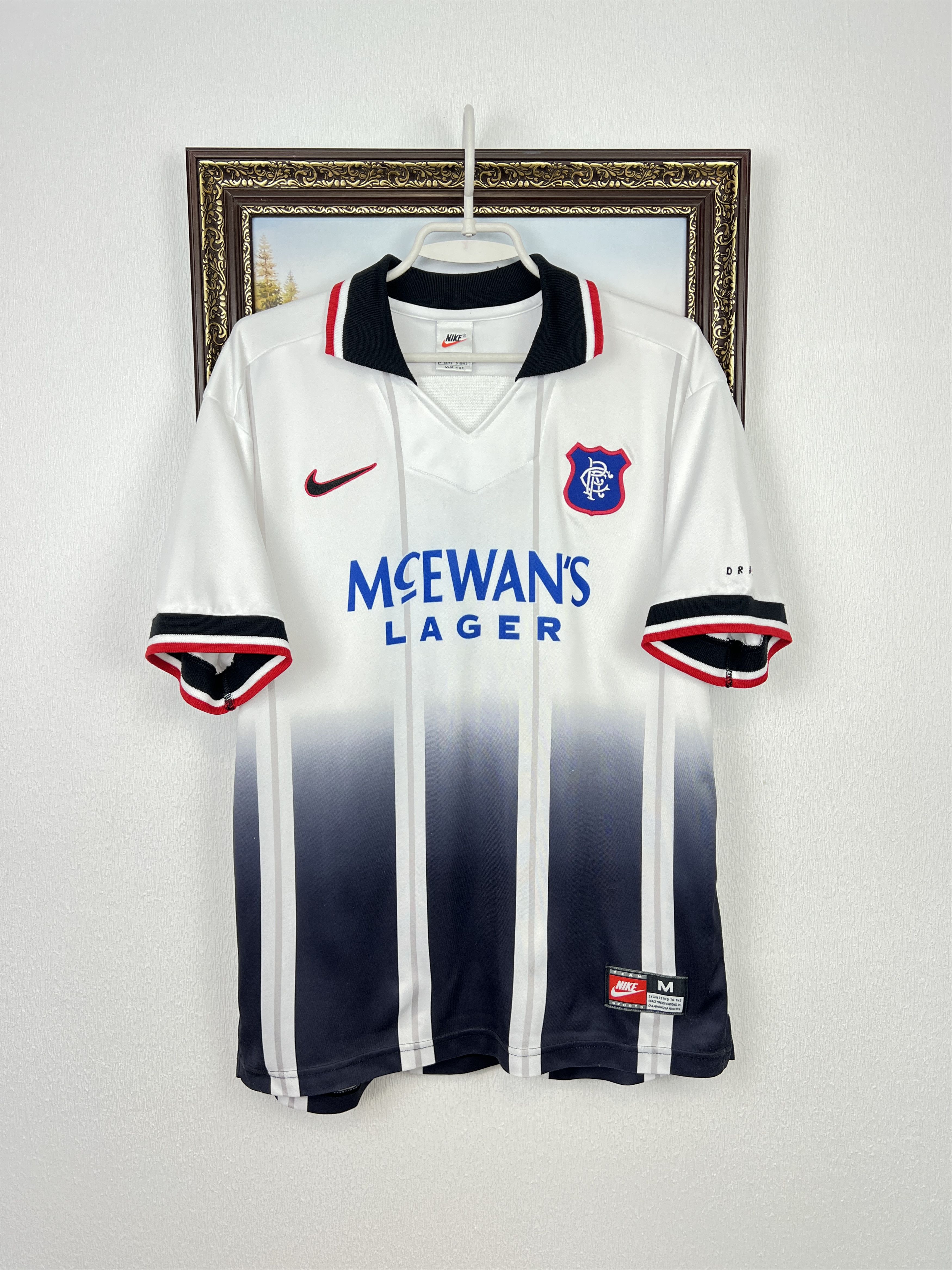 Nike Glasgow Rangers football shirt 1997 Soccer Jersey Tee Hype Size US M / EU 48-50 / 2 - 1 Thumbnail