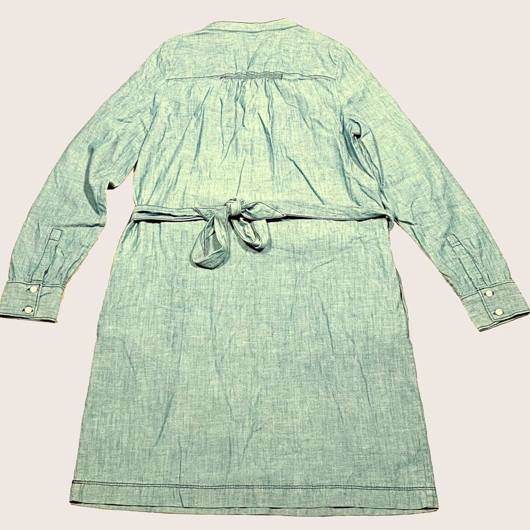 Gap Gap Marian Tunic Shirt Blue Chambrey Size UK 10 Womens BNWT Belted Long Sleeve Size L / US 10 / IT 46 - 1 Thumbnail