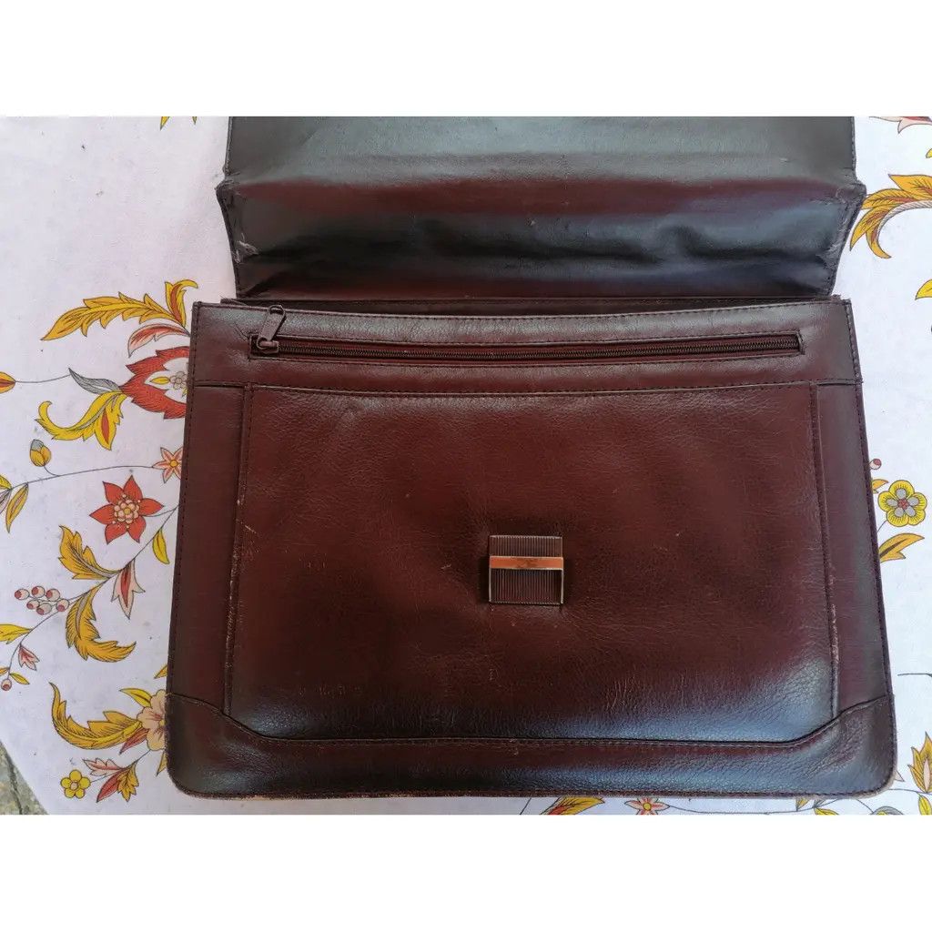 Other Vintage Brown Leather Briefcase Size ONE SIZE - 3 Thumbnail