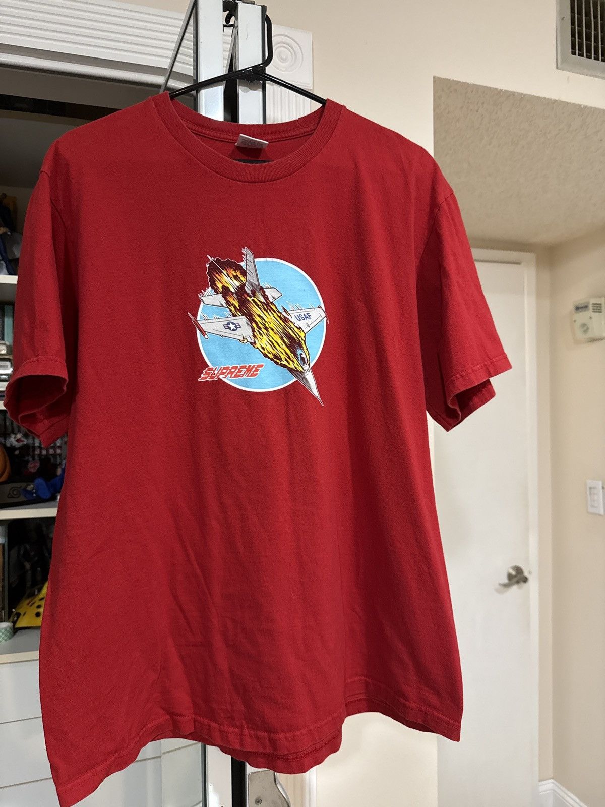 Supreme Supreme USAF shirt red Size US L / EU 52-54 / 3 - 1 Thumbnail