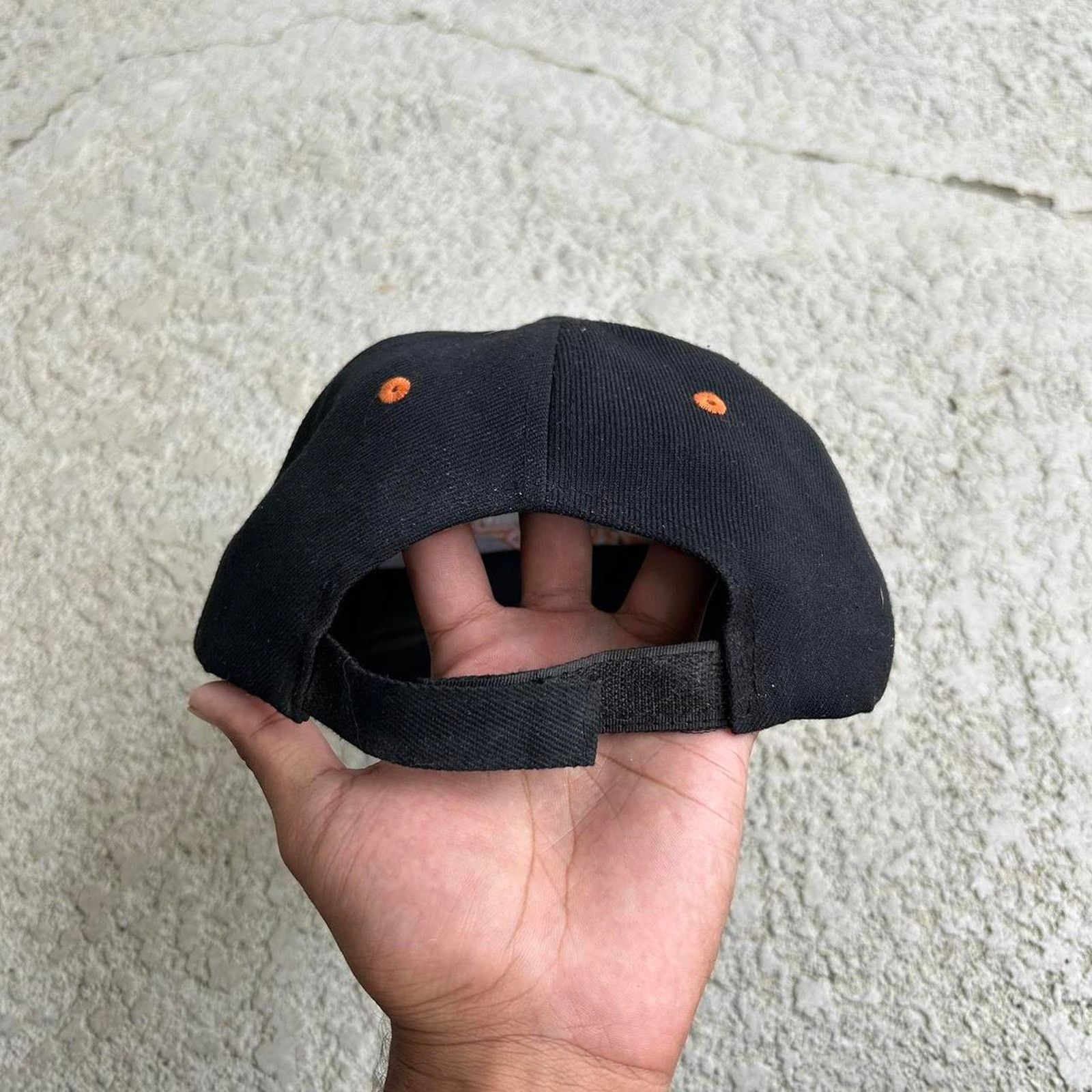 Harley Davidson × Vintage 90s Harley Davidson Flames Snapback Black Baseball Cap Hat. Size ONE SIZE - 4 Thumbnail
