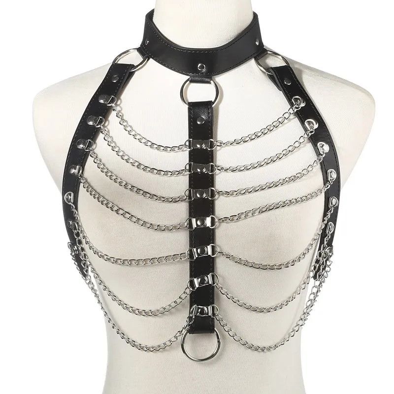 Jewelry Sexy Body Harness Chain Punk Goth Party Bodychain Size ONE SIZE - 1 Thumbnail