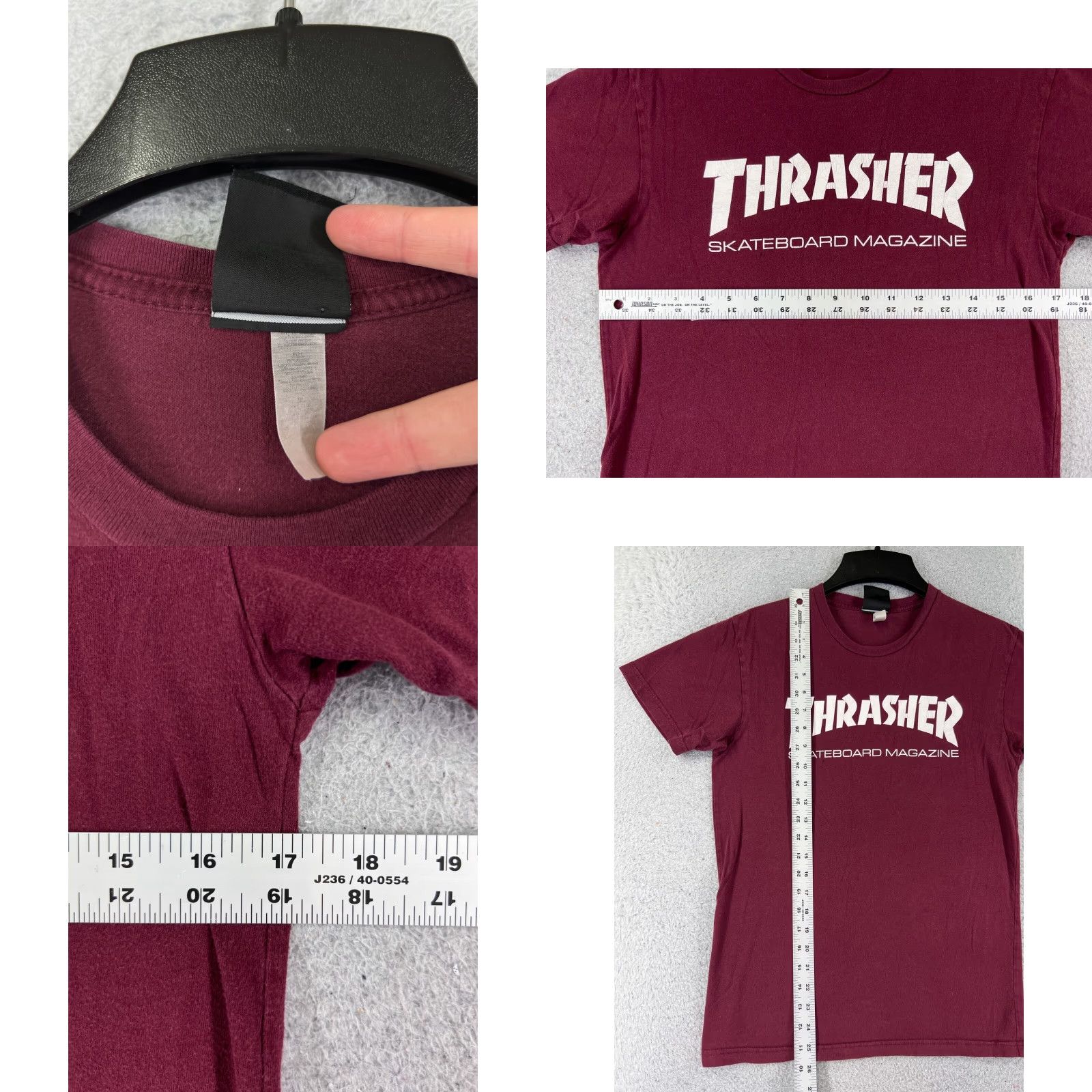 Thrasher Thrasher Shirt Adult Small Red Long Sleeve Crew Neck Skate Skateboard READ Size US S / EU 44-46 / 1 - 8 Thumbnail