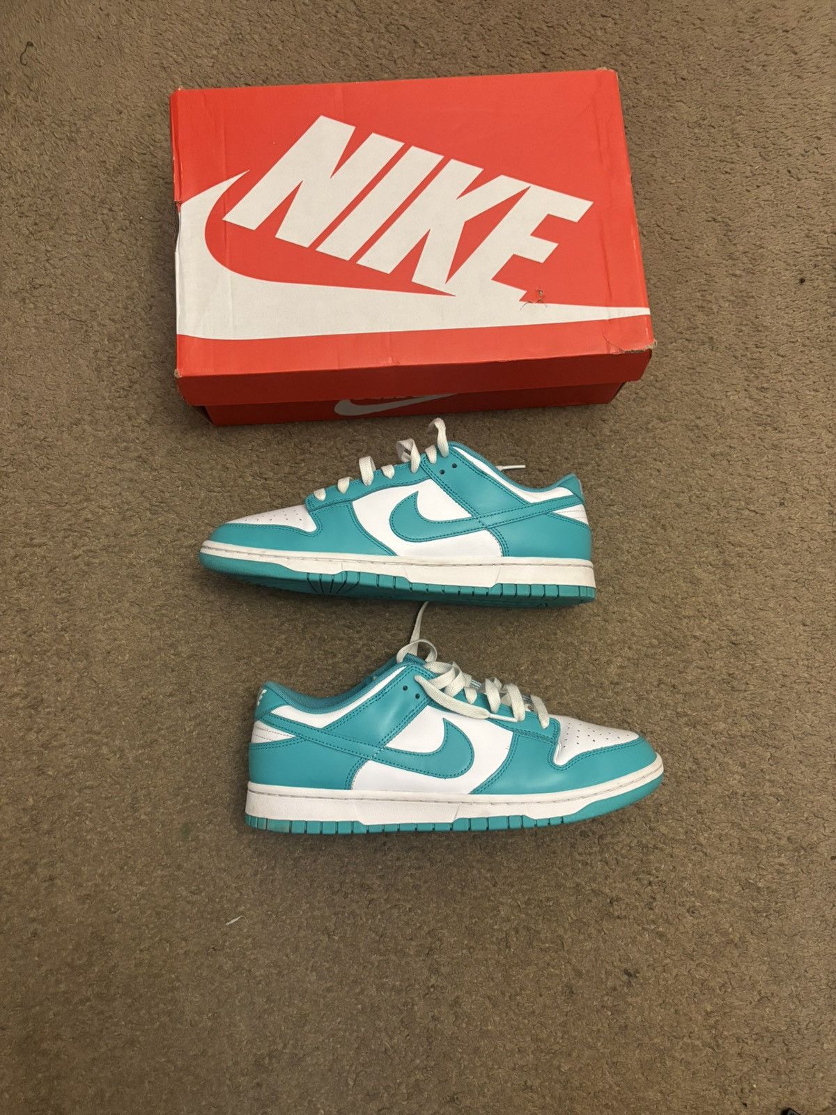 Jordan Brand Nike dunk low “clear jade” Size US 10 / EU 43 - 2 Thumbnail