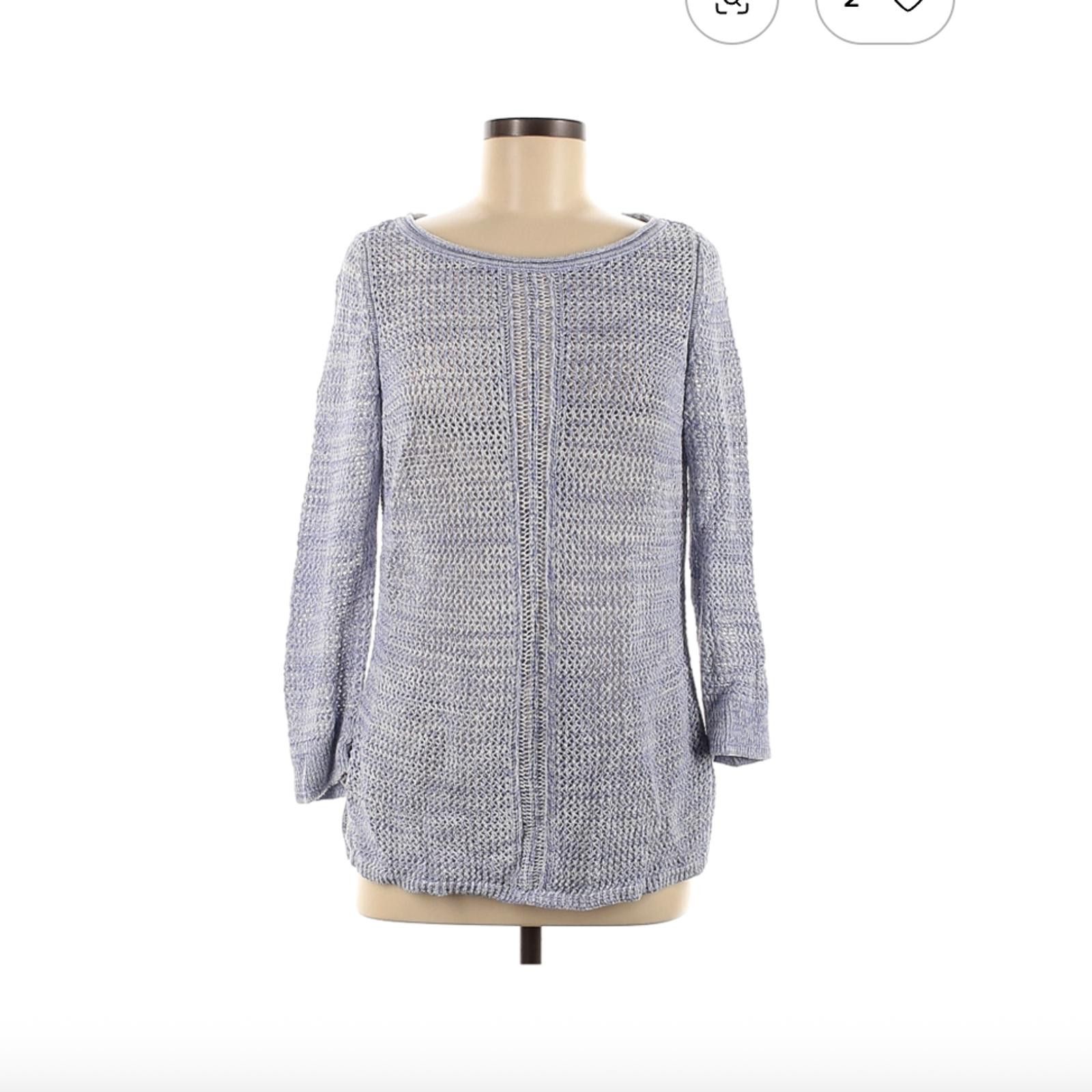 Other White House Black Market Blue Pullover Sweater Size M Size M / US 6-8 / IT 42-44 - 1 Thumbnail