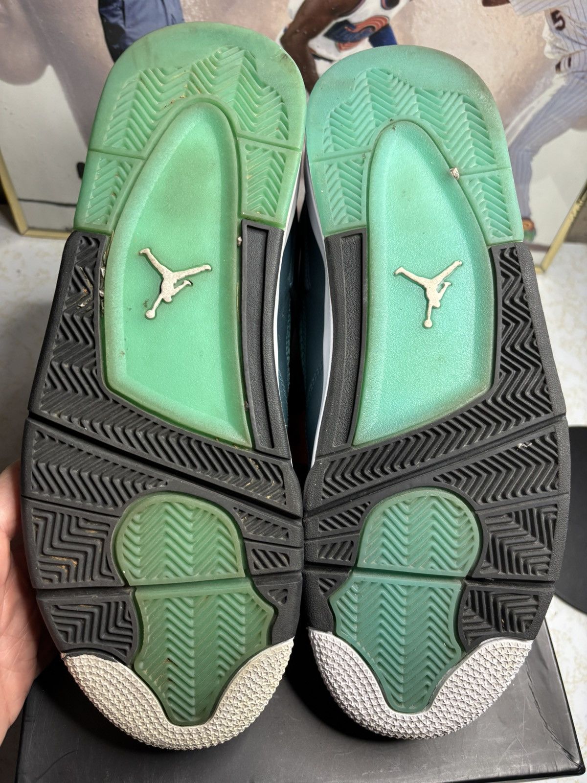 Jordan Brand Jordan Retro 4 ‘teal’ Size US 12 / EU 45 - 5 Thumbnail
