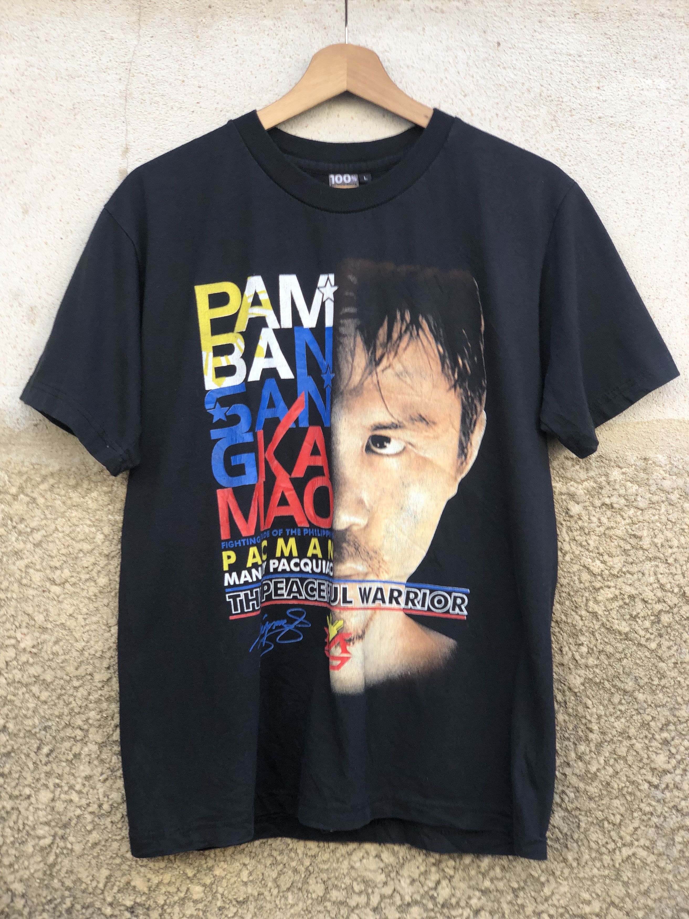 Vintage Team Manny Panquiao "Pacman" Boxing Tshirt Size US M / EU 48-50 / 2 - 1 Thumbnail
