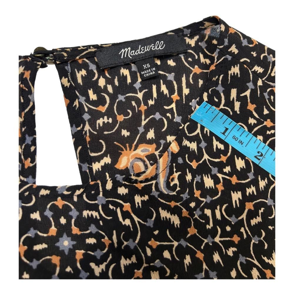 Madewell Madewell l Silk Fiesta Paisley Bell-Sleeve Top XS Size XS / US 0-2 / IT 36-38 - 9 Thumbnail