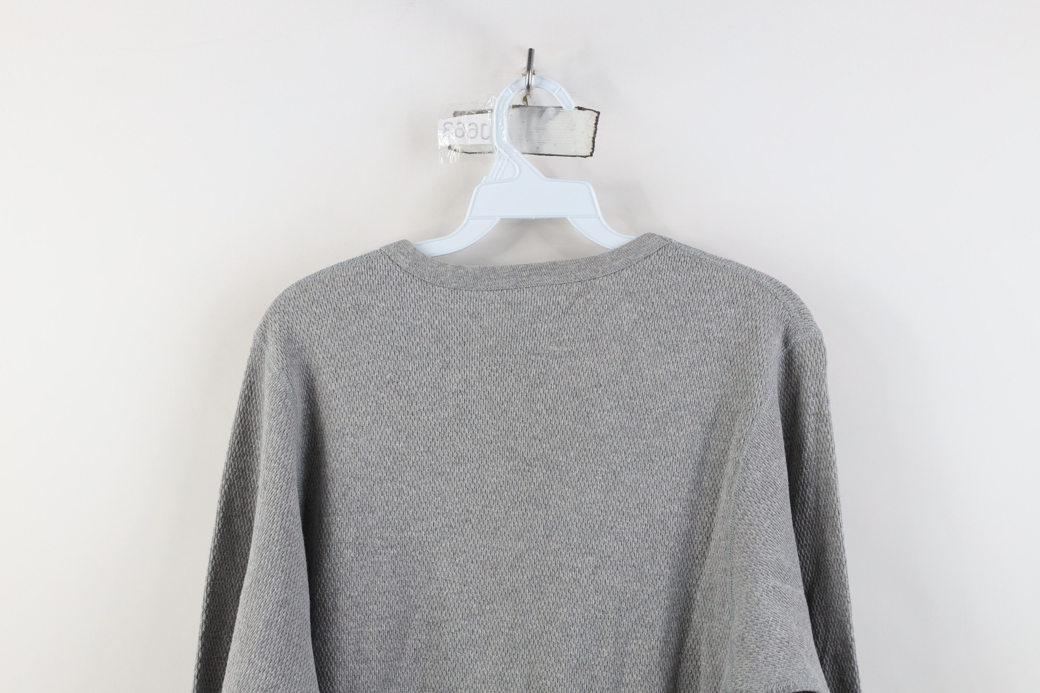 Vintage Vintage 90s Streetwear Waffle Knit Long Sleeve T-Shirt USA Size US L / EU 52-54 / 3 - 8 Thumbnail