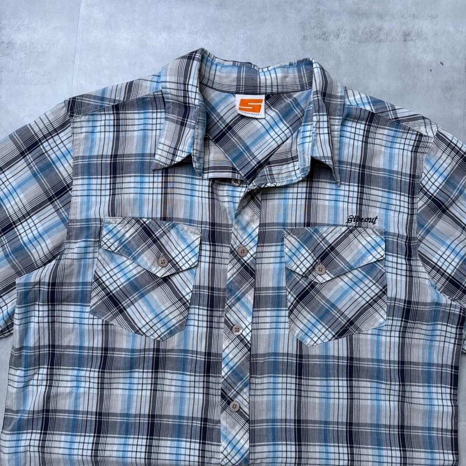 Sideout Y2K Sideout Button Up Skater Shirt Size US M / EU 48-50 / 2 - 4 Thumbnail