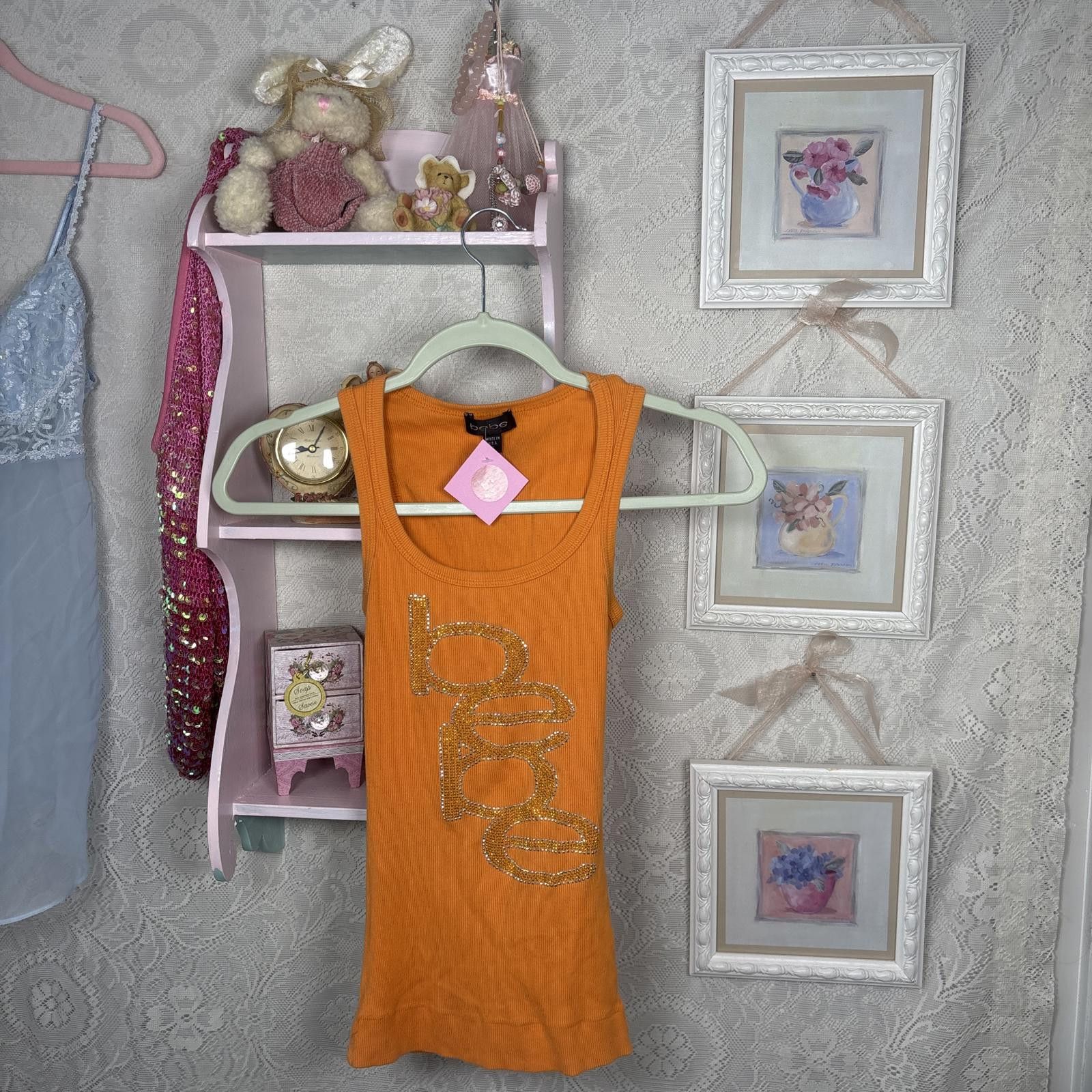 United Colors Of Benetton y2k bebe beaded rhinestone tank top Size S / US 4 / IT 40 - 2 Thumbnail